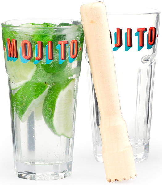 Mojito Set 2 Glasses & Muddler