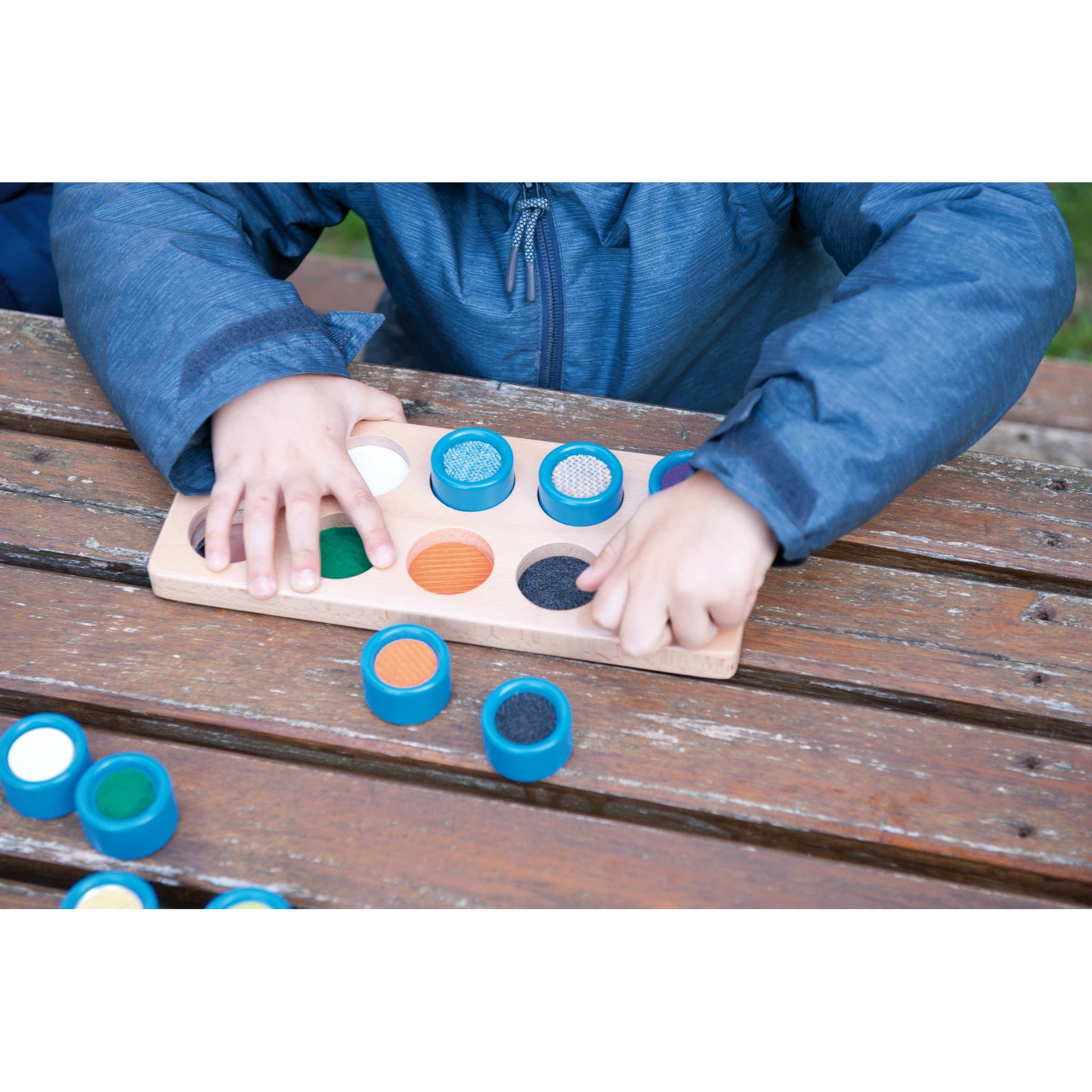 Andreu Toys Tactile Cubes — Verpackung