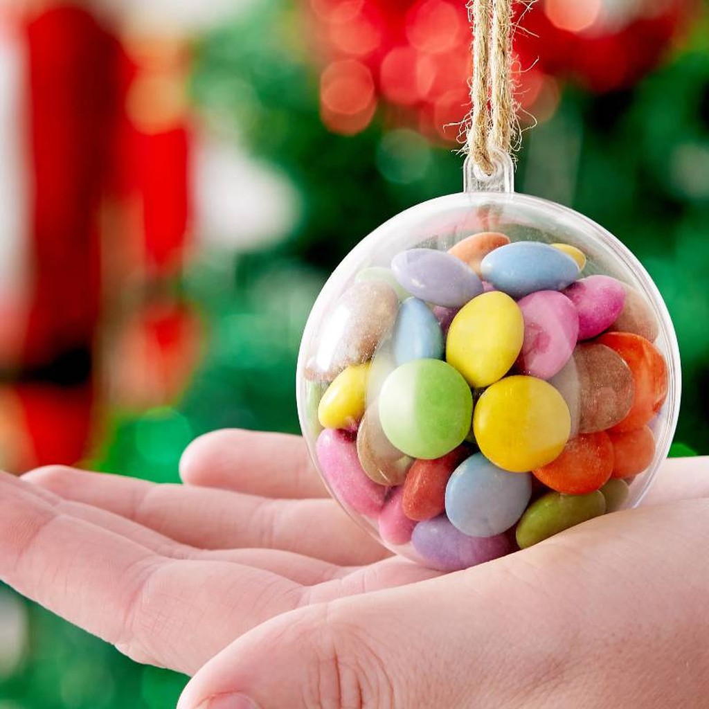 48 Weihnachtskugeln zum Befüllen