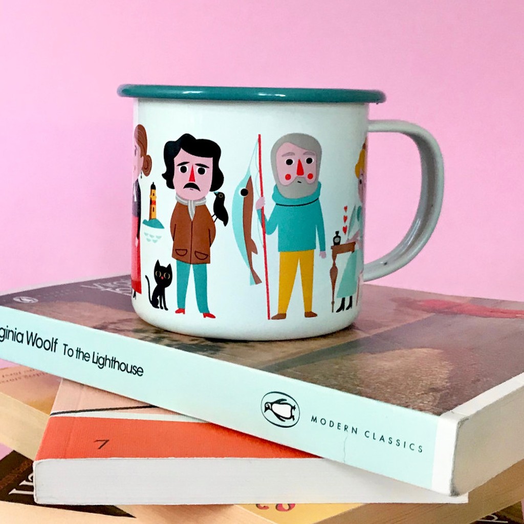 Emailletasse Book Lover