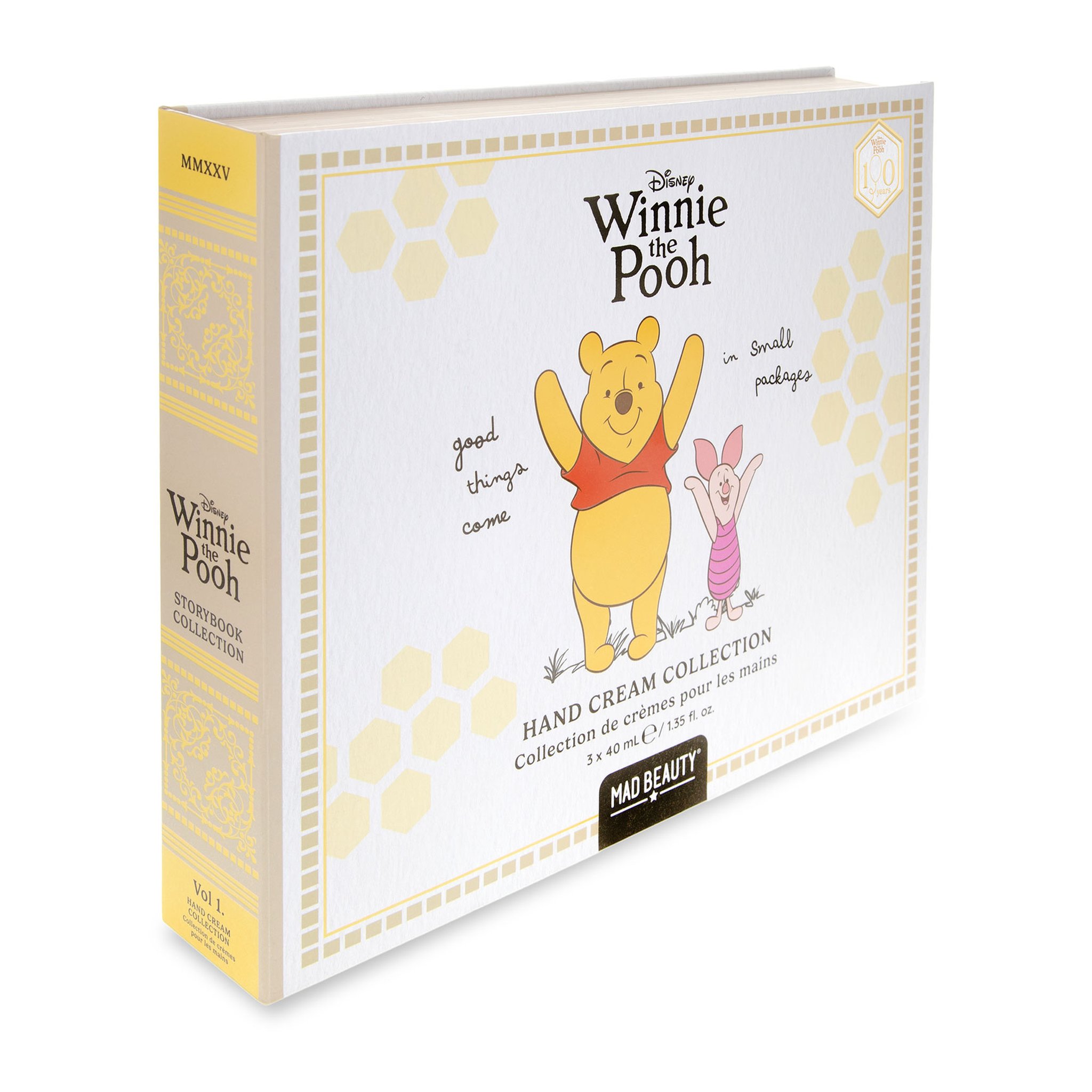 Winnie Puuh Handcreme-Schachtel schräg von der Seite