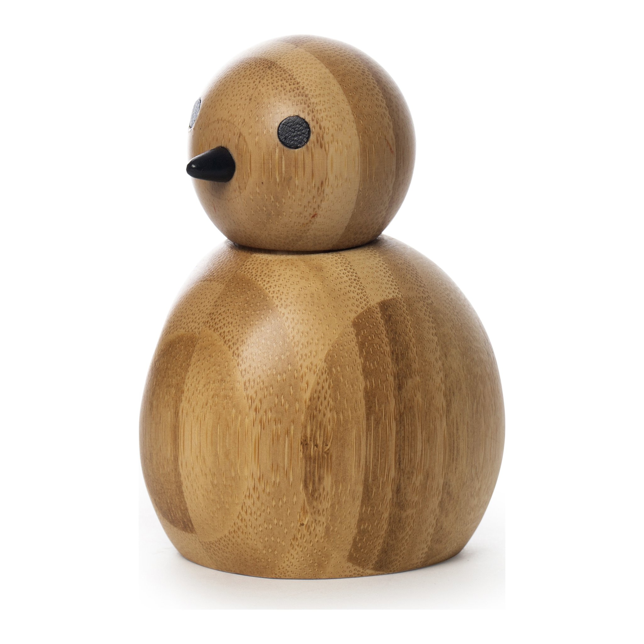 Salz- und Pfeffermühle Birdy in Vogelform aus hellem Holz