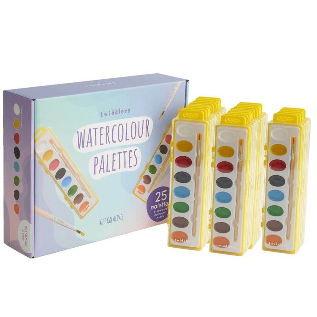 25 Aquarell-Farbpaletten-Sets