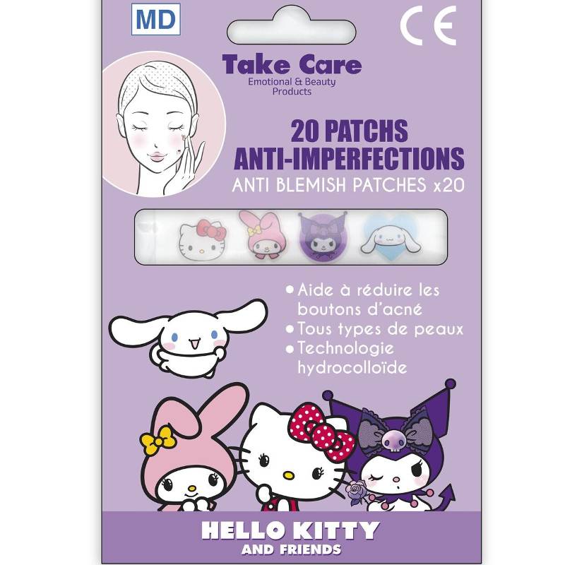 20 patchs anti-boutons Hello Kitty & Friends