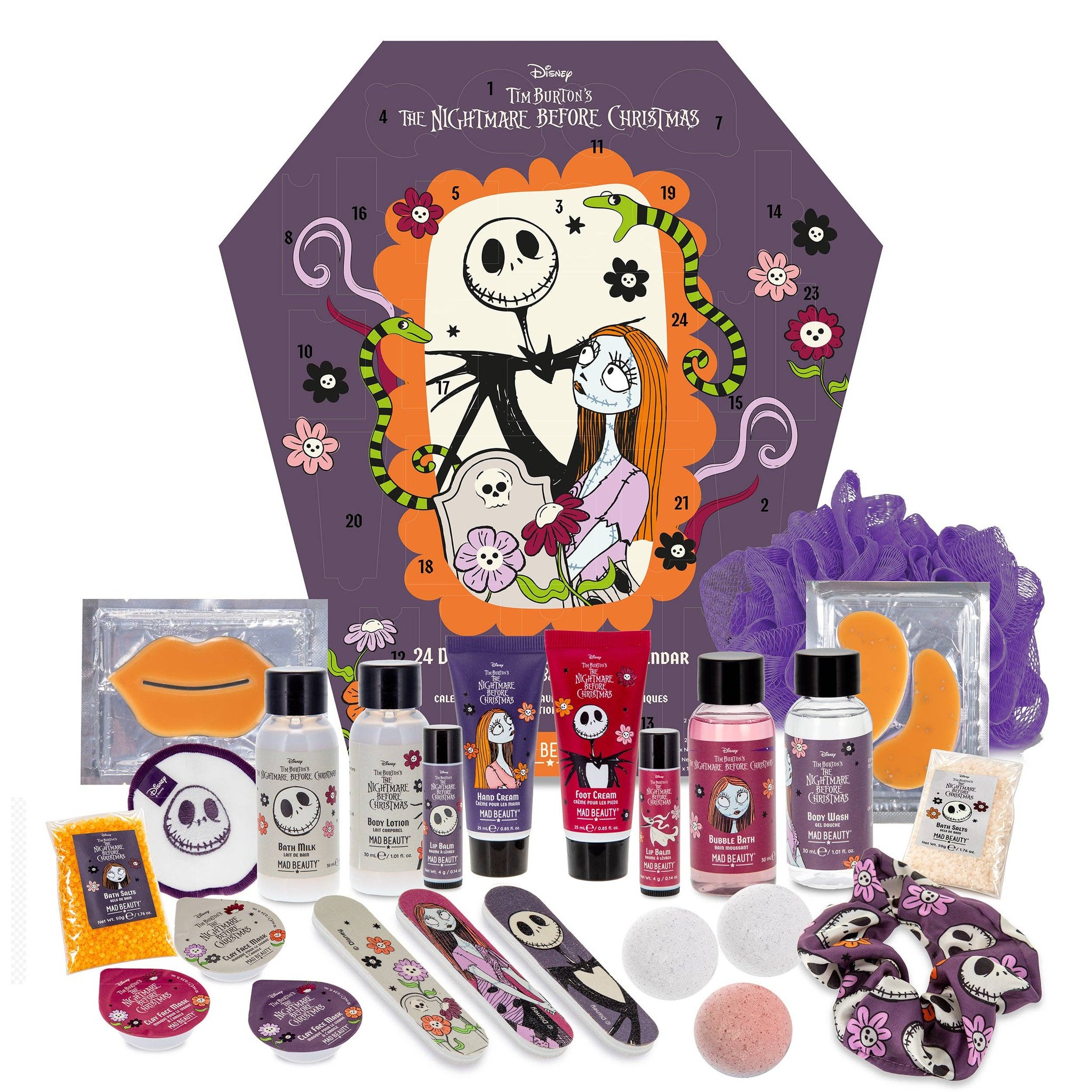Calendario dell'Avvento Nightmare Before Christmas 24 giorni – calendario con tutti i 24 prodotti