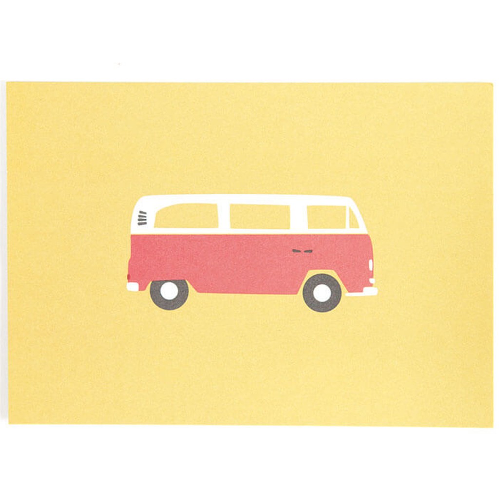 Postkarte Bulli von roadtyping