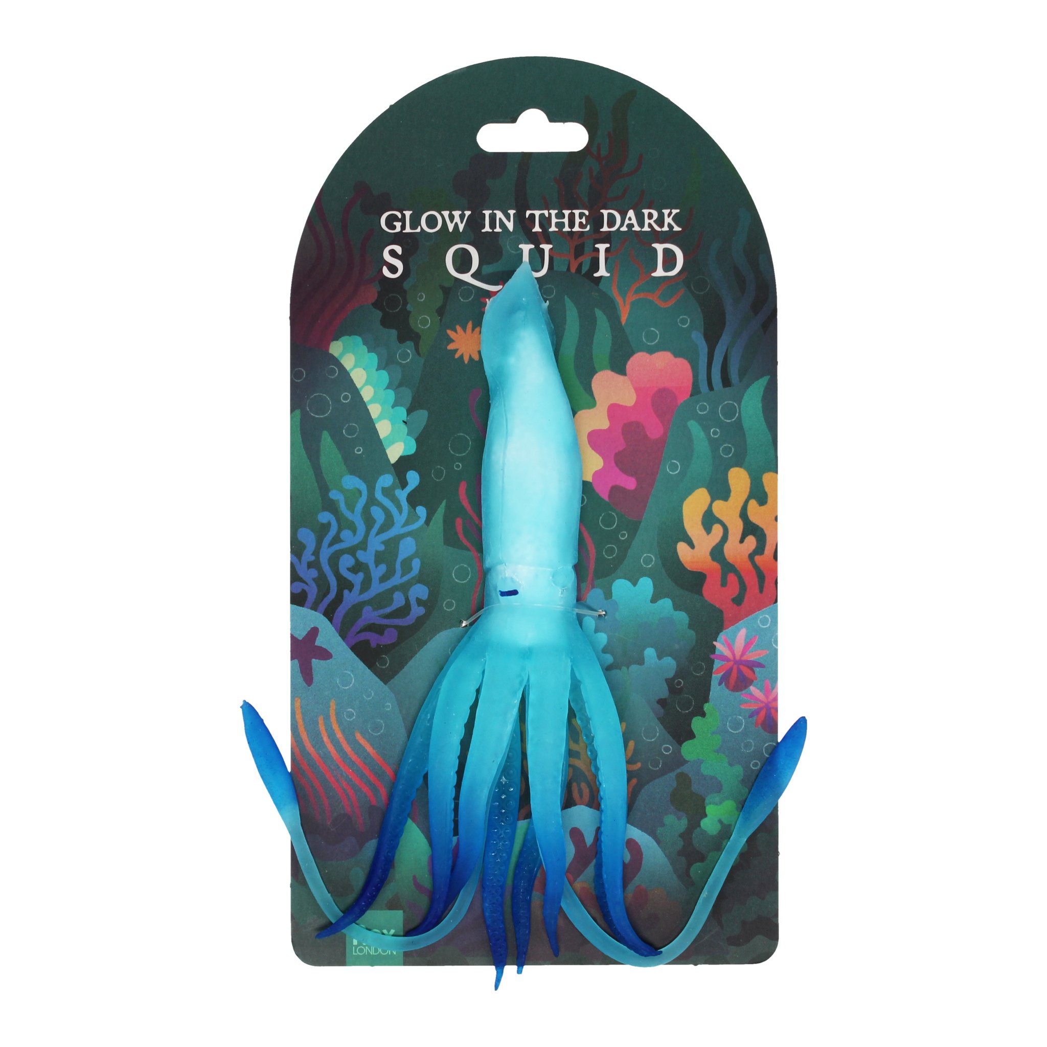 Leuchtender Tintenfisch «Glow in the Dark Squid» auf der Unterwasser-Karte