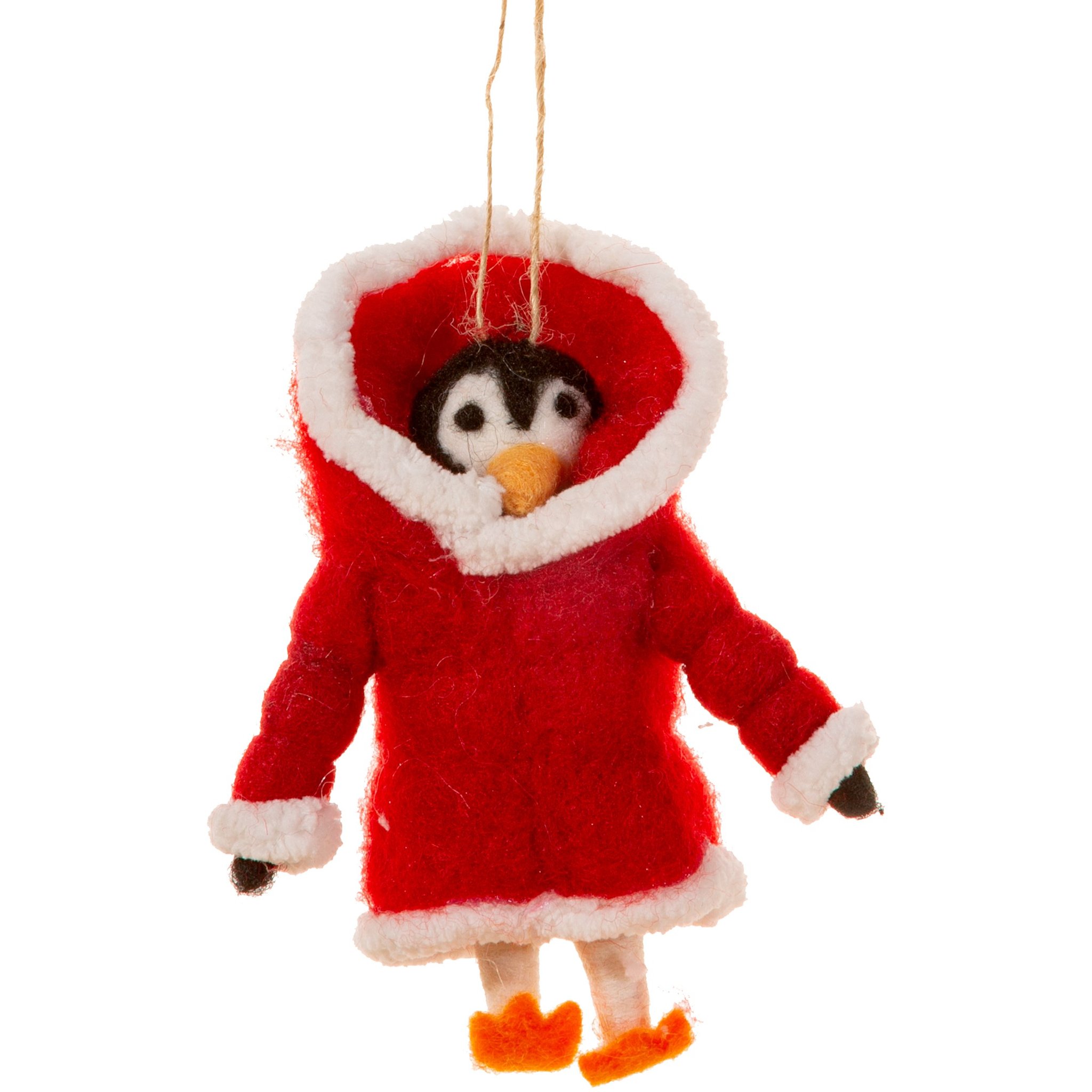 Boule de Noël en Feutre Pingouin