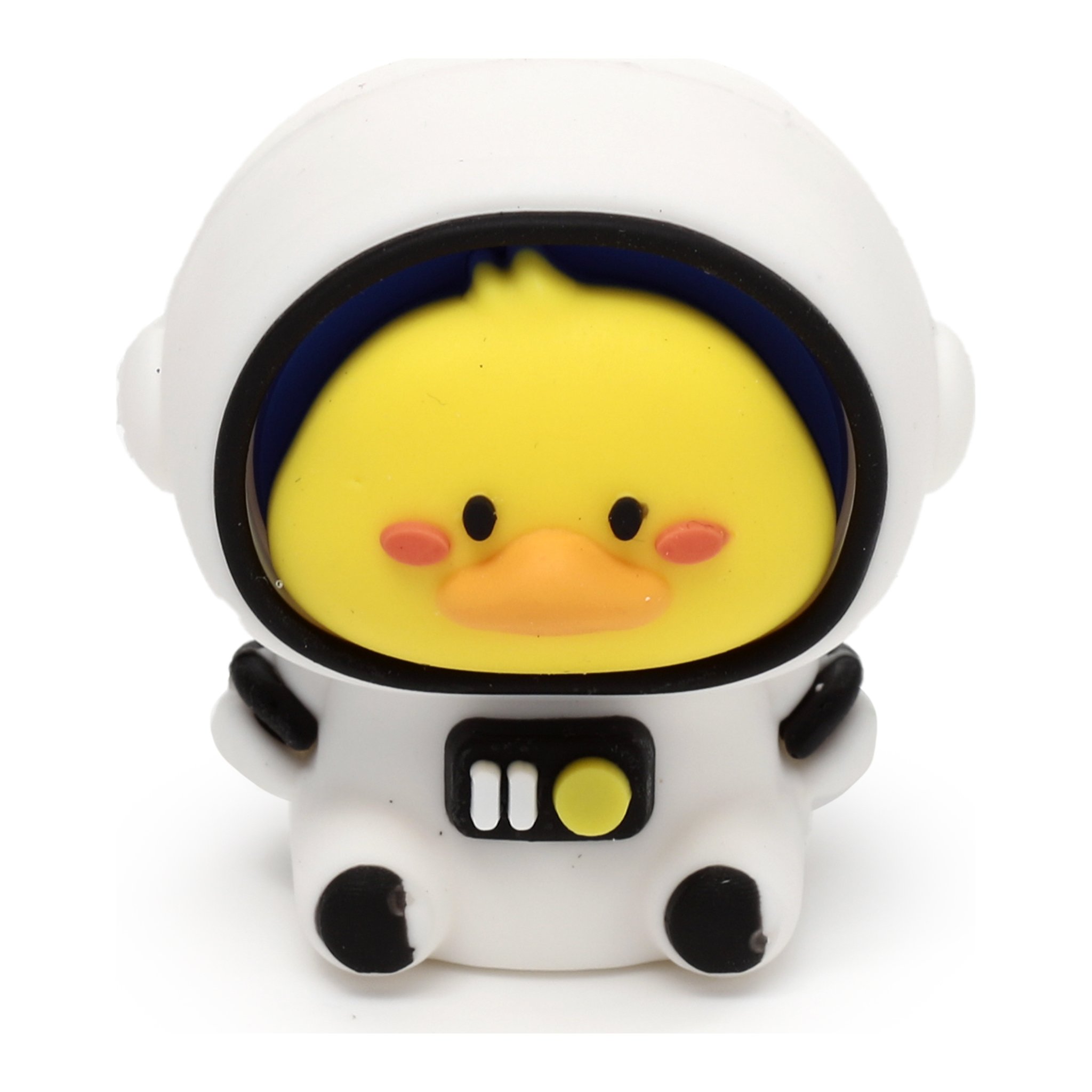 Kueken-Astronaut im weissen Raumanzug