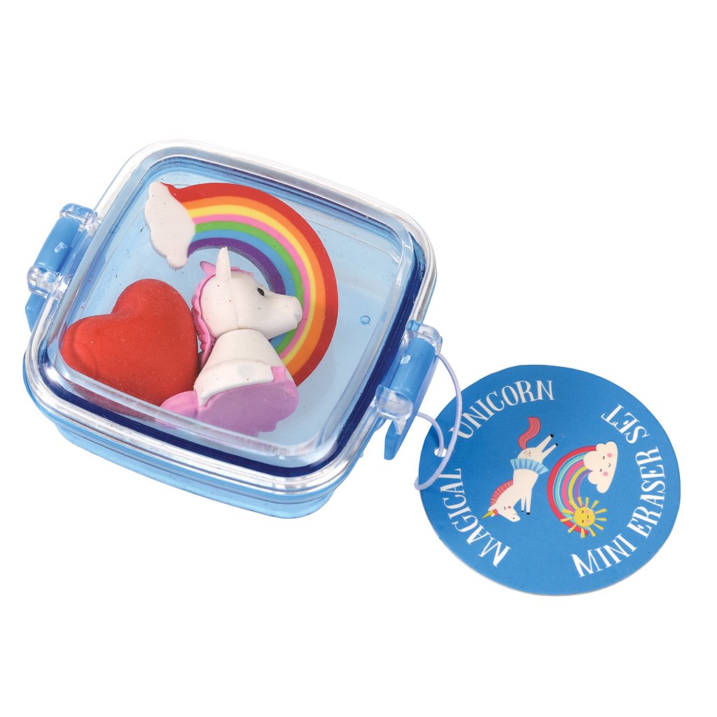 Magical Unicorn Radiergummi-Set von Rex London – Seitenansicht