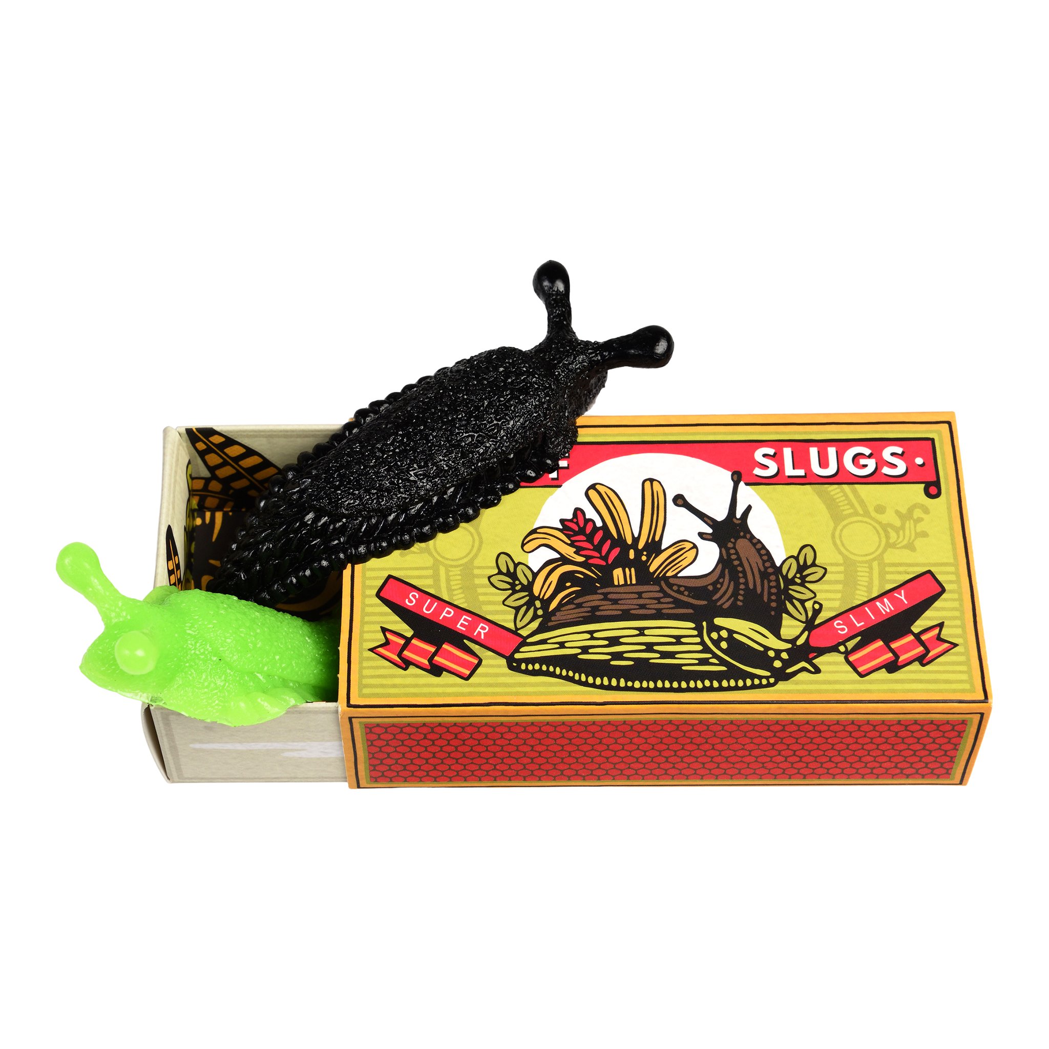 Slid-open slug box with the two slugs inside