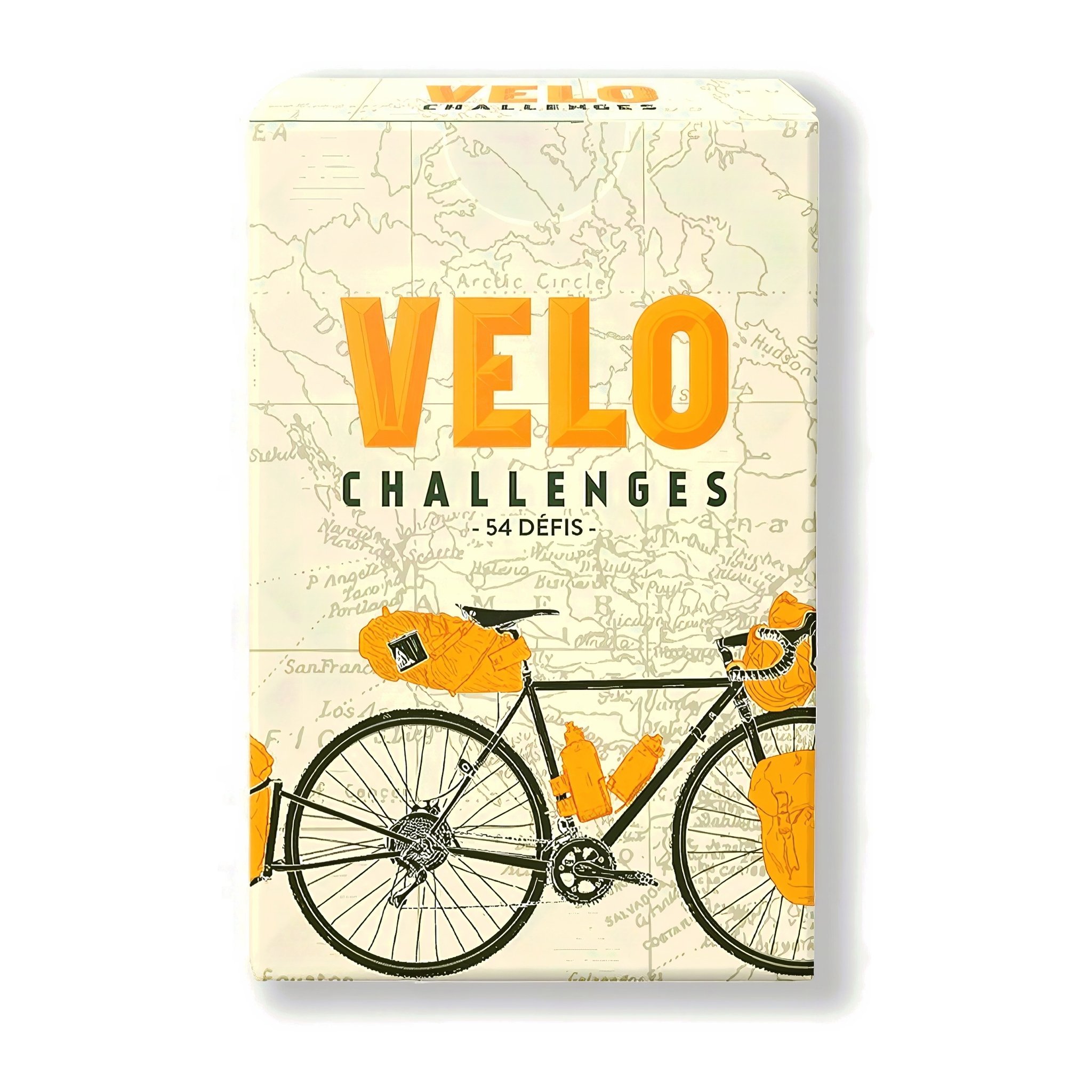 Gioco di carte Vélo Challenges con 54 sfide