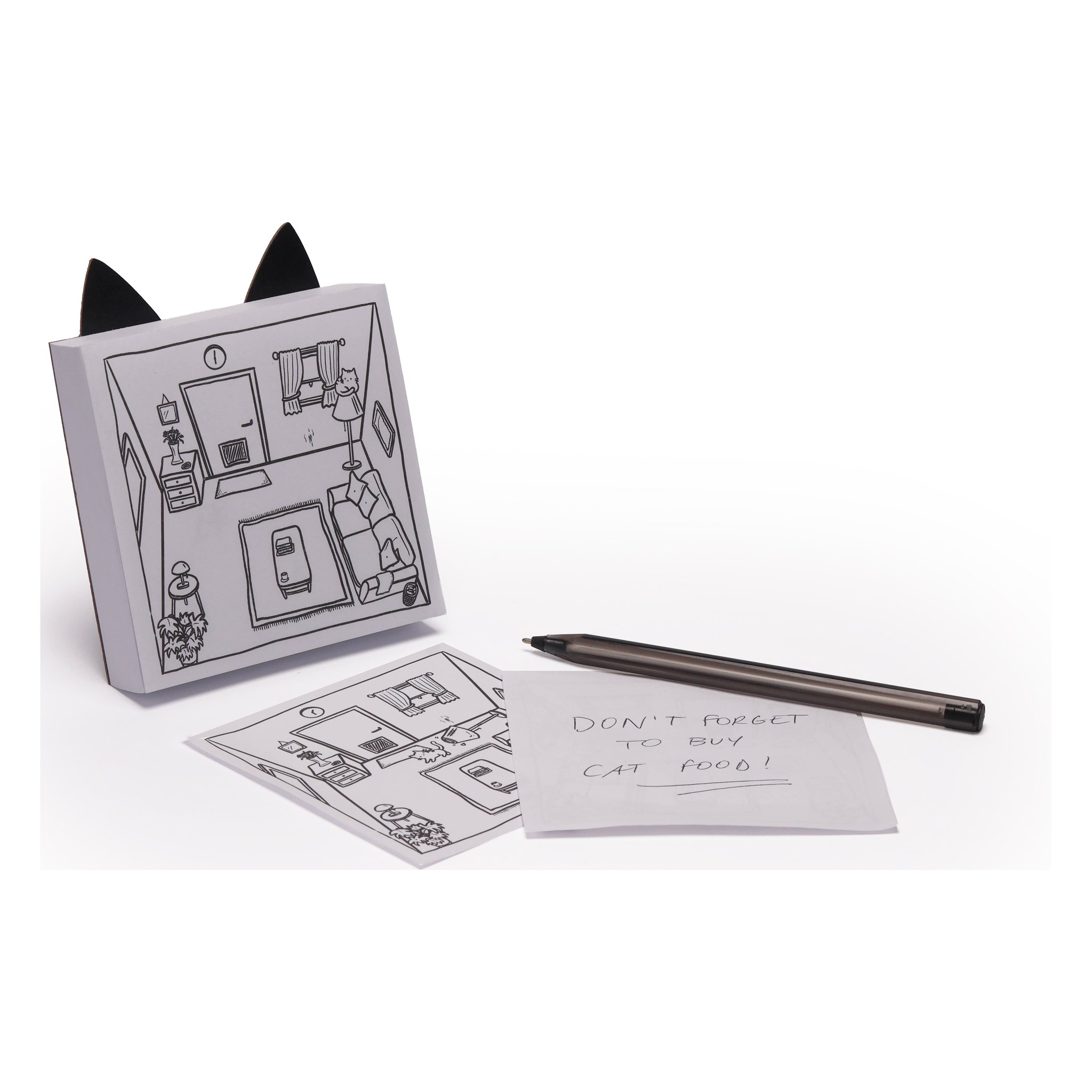 Cat Notes Notizblock – mit Stift und Notizzetteln
