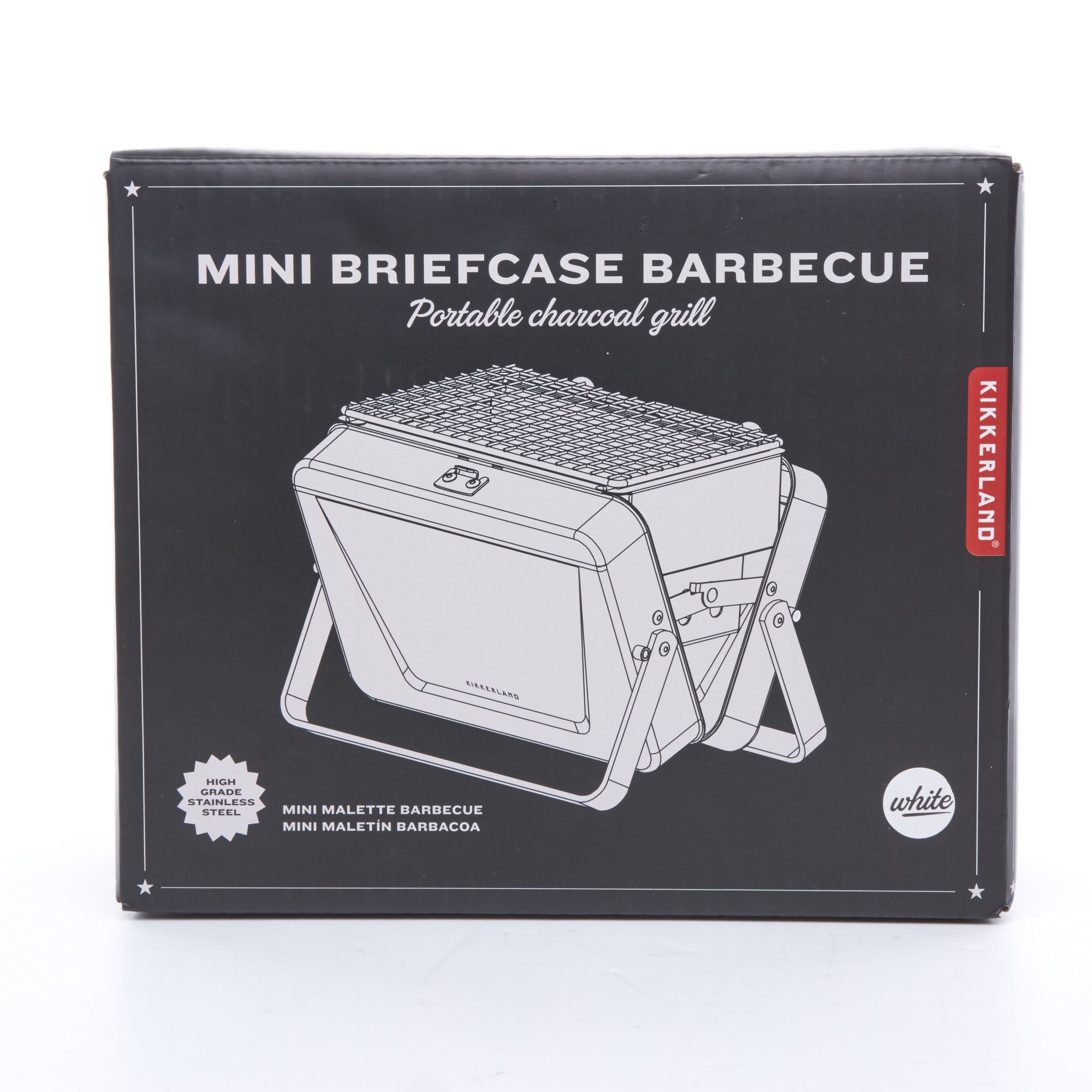 Mini-Koffergrill – Kikkerland Verpackung Front