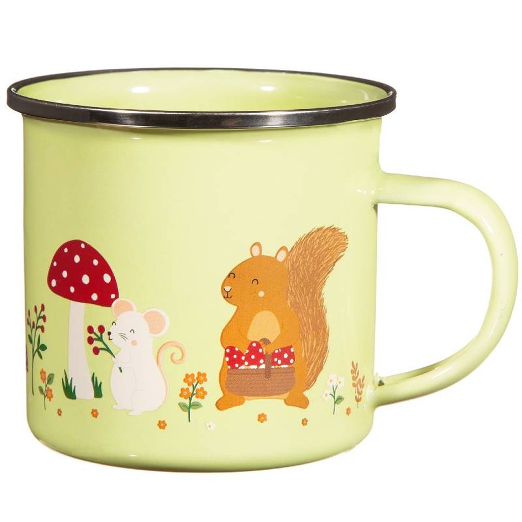 Emailletasse Gartenfreunde