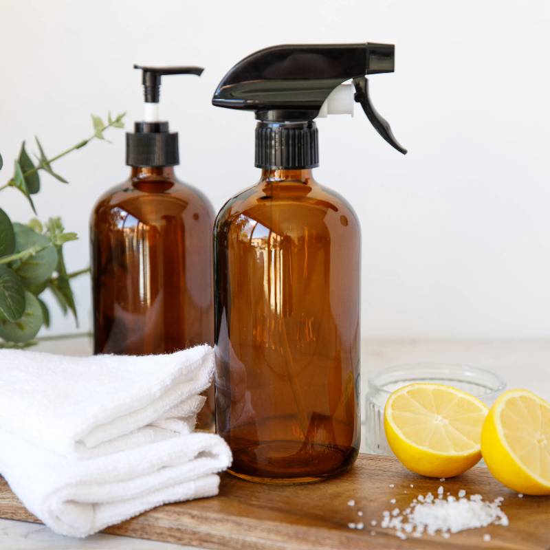 Set Vaporisateur et Flacon à Pompe en Verre