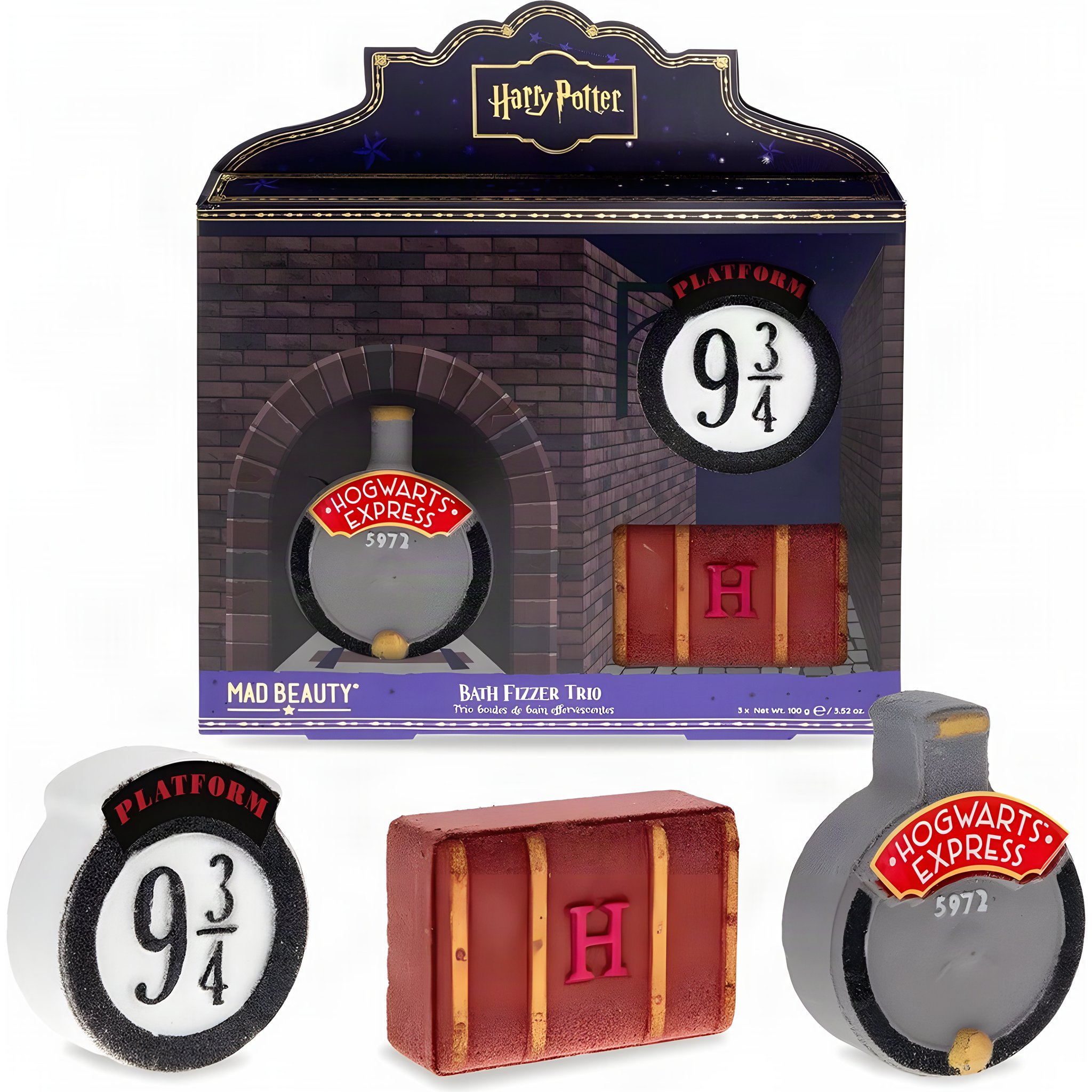 Trio di Bombe da Bagno Harry Potter Hogwarts Express