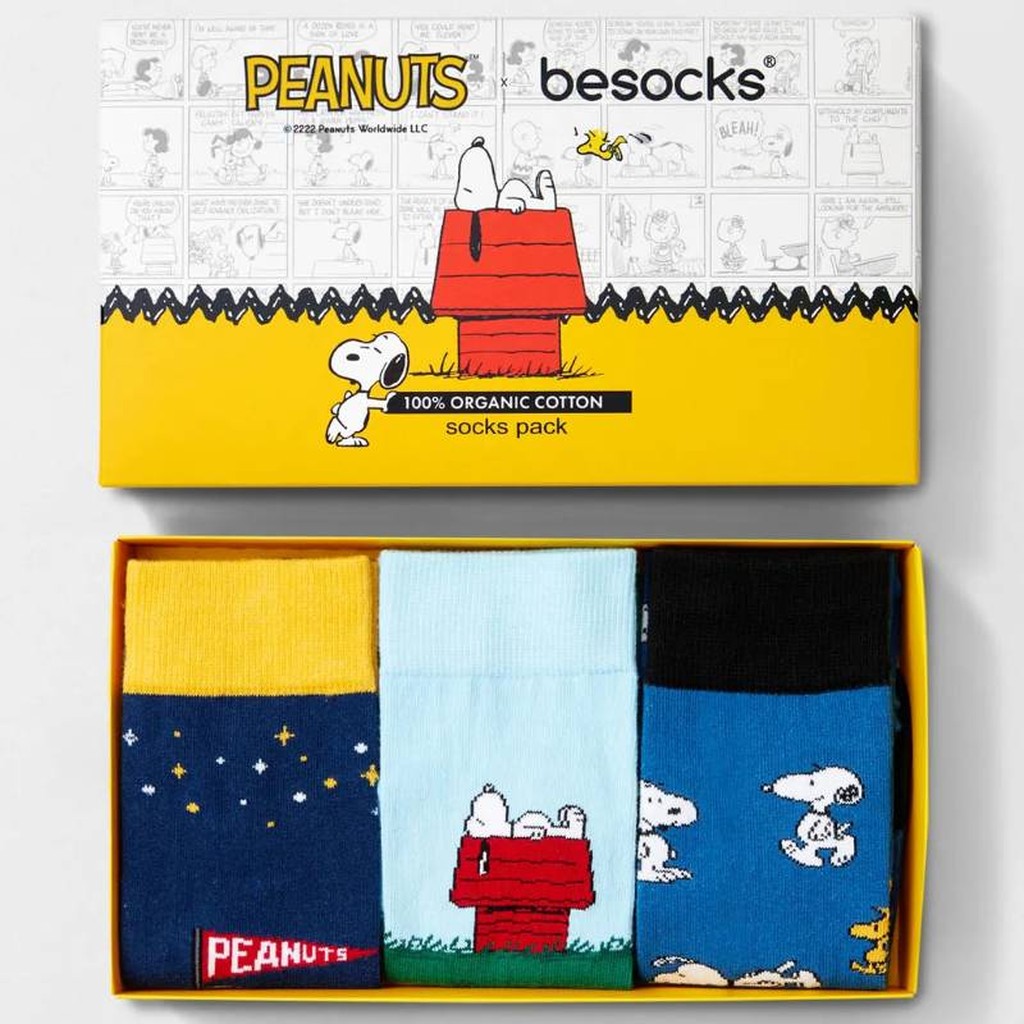 Snoopy Peanuts Socken Geschenkset Männer