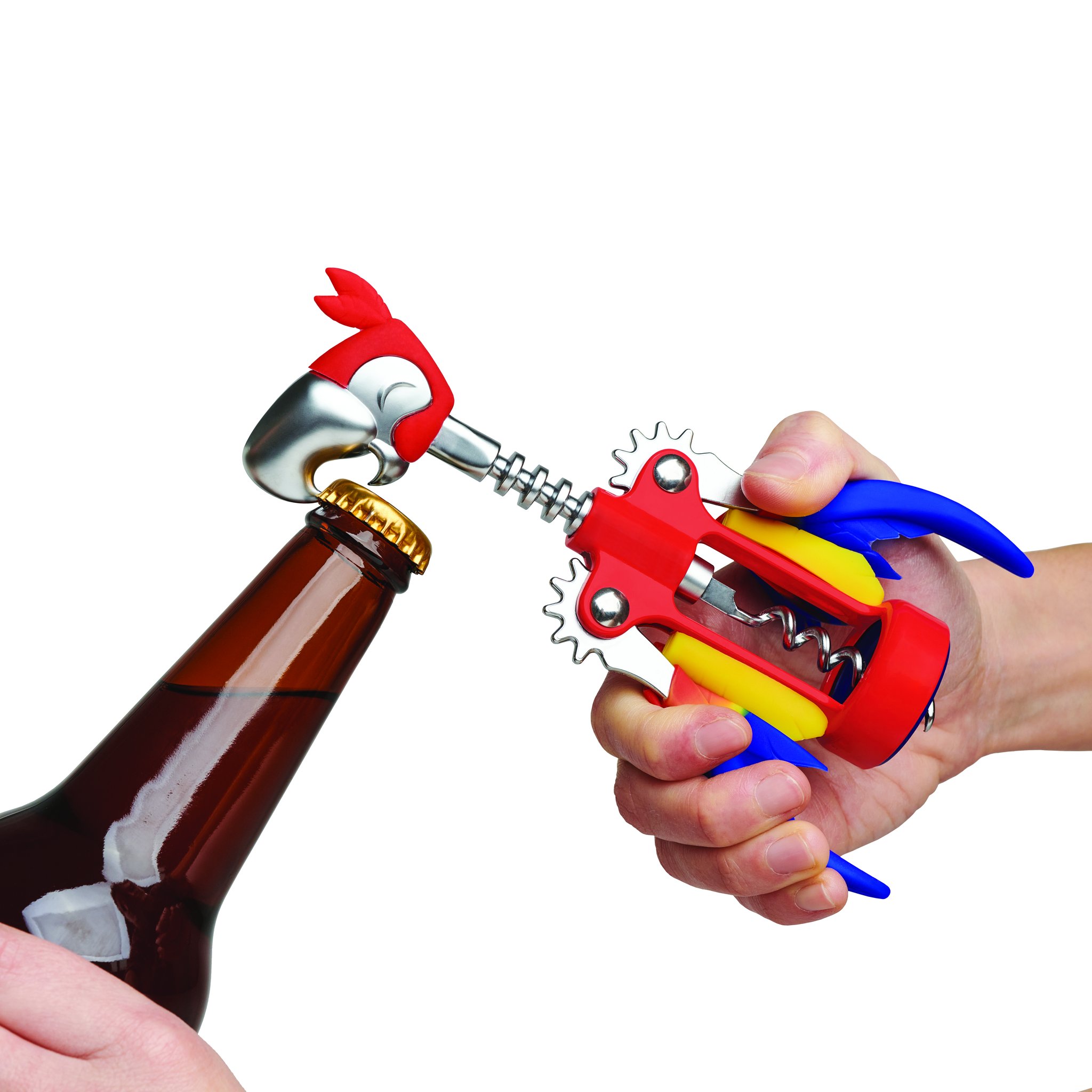 Flasche wird mit dem Pinot Korkenzieher geöffnet