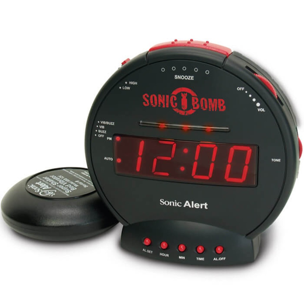 Sonic Bomb Wecker Mit BedShaker: der lauteste Wecher