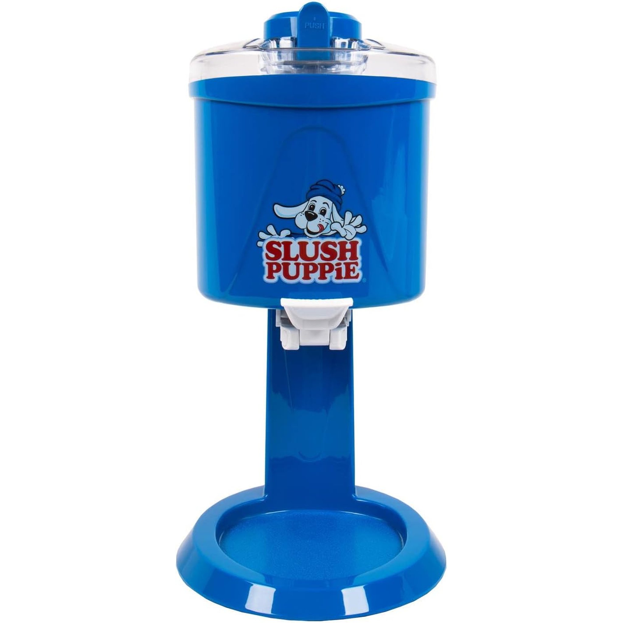 Slush Puppie Eiscreme-Maschine in Blau — Frontansicht