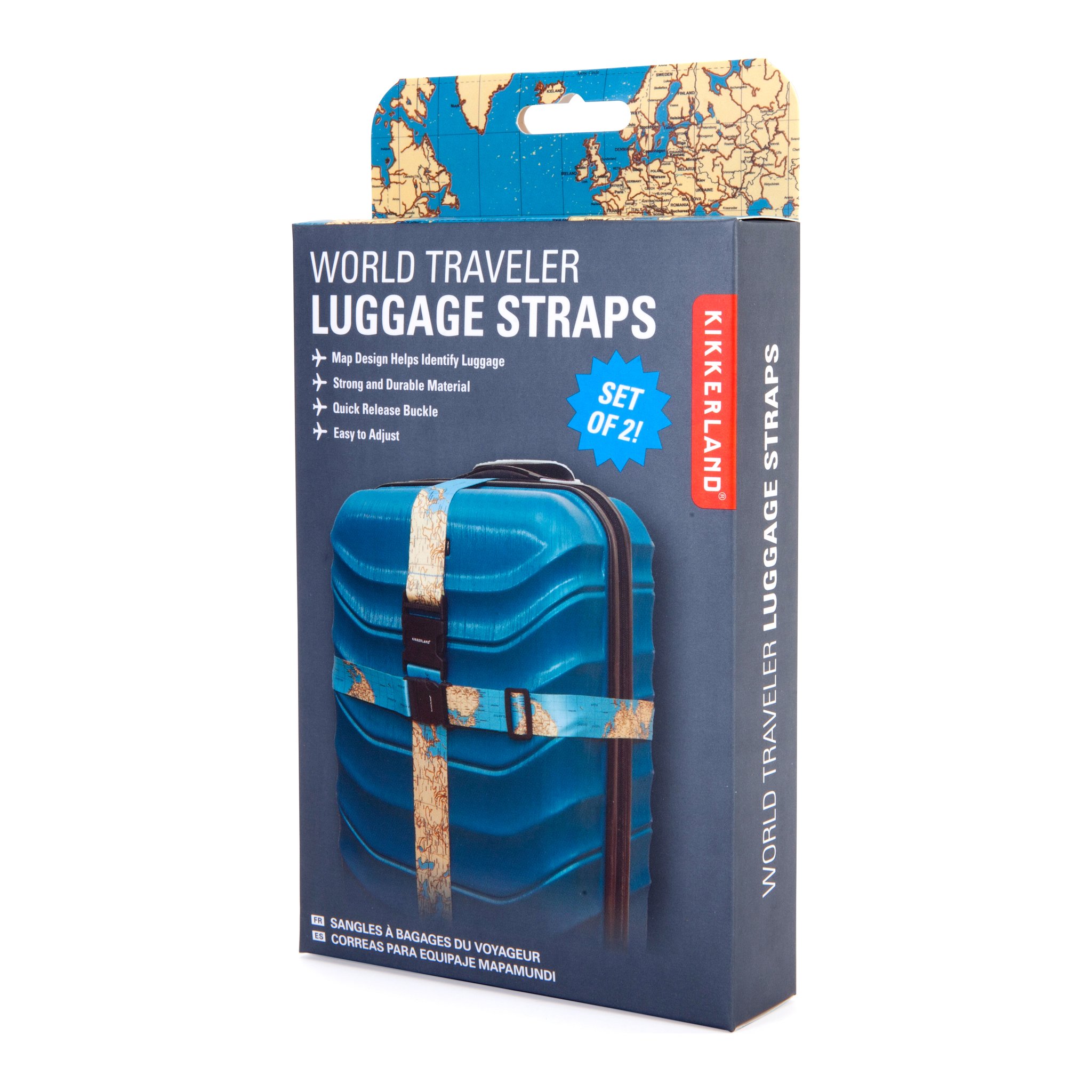 Verpackung «World Traveler Luggage Straps – Set of 2»