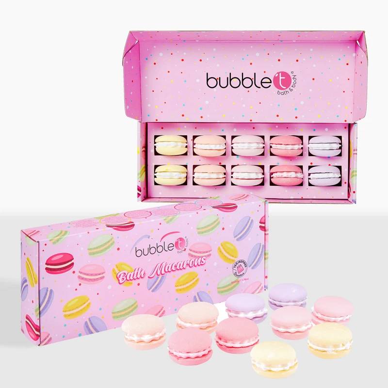 Coffret de Bombes de Bain Macarons