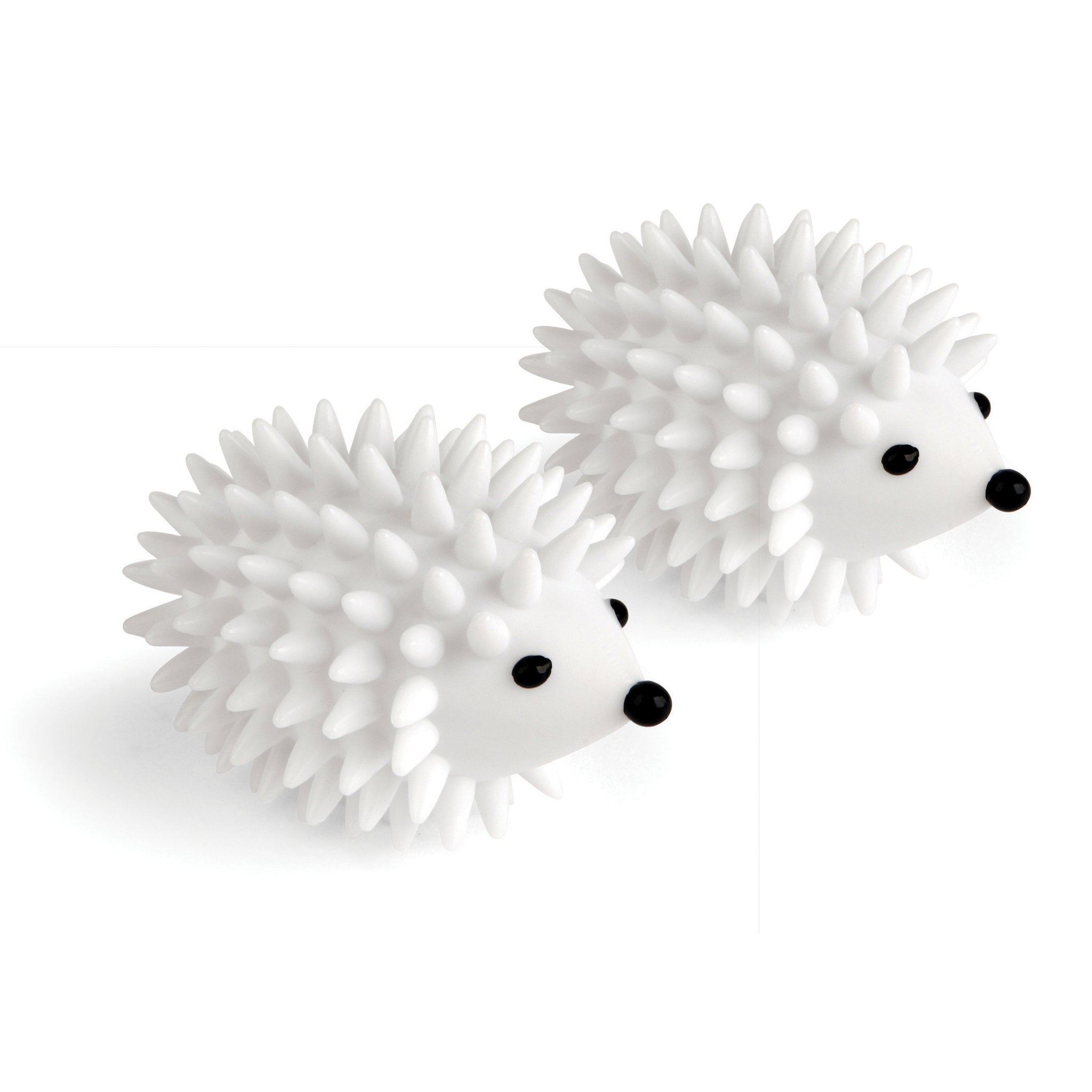 Hedgehog Dryer Balls – set of two on white