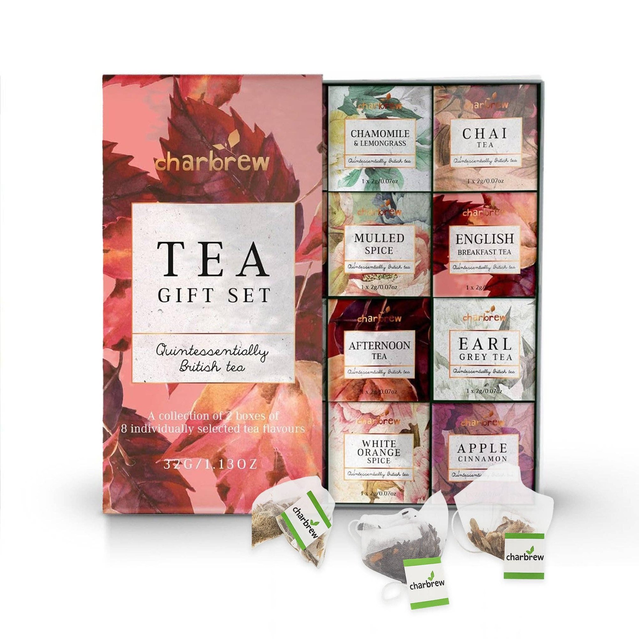 Herbst Tee-Geschenkbox von Charbrew mit acht Sorten