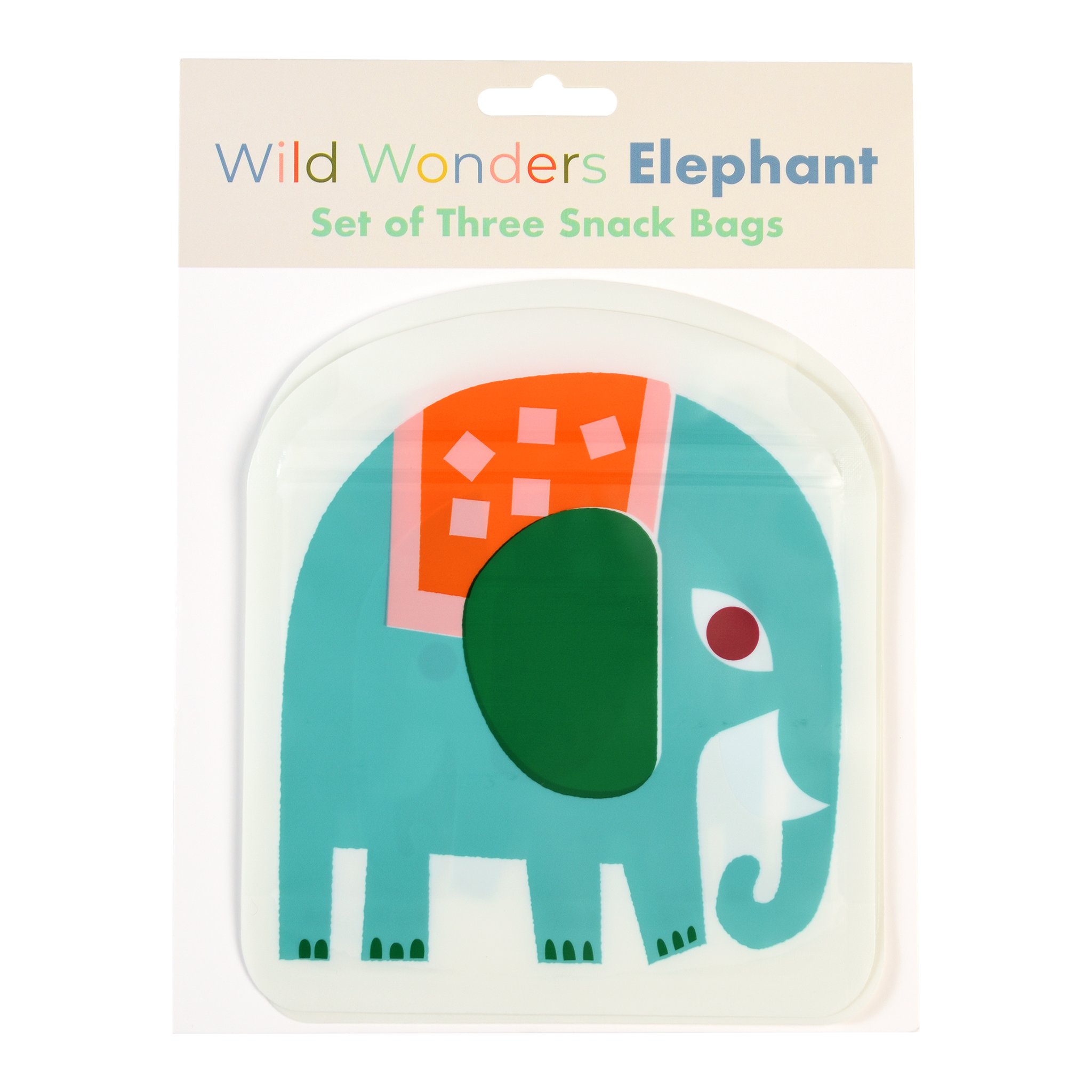 Sacchetti elefante nella confezione «Wild Wonders Elephant – Set of Three Snack Bags»