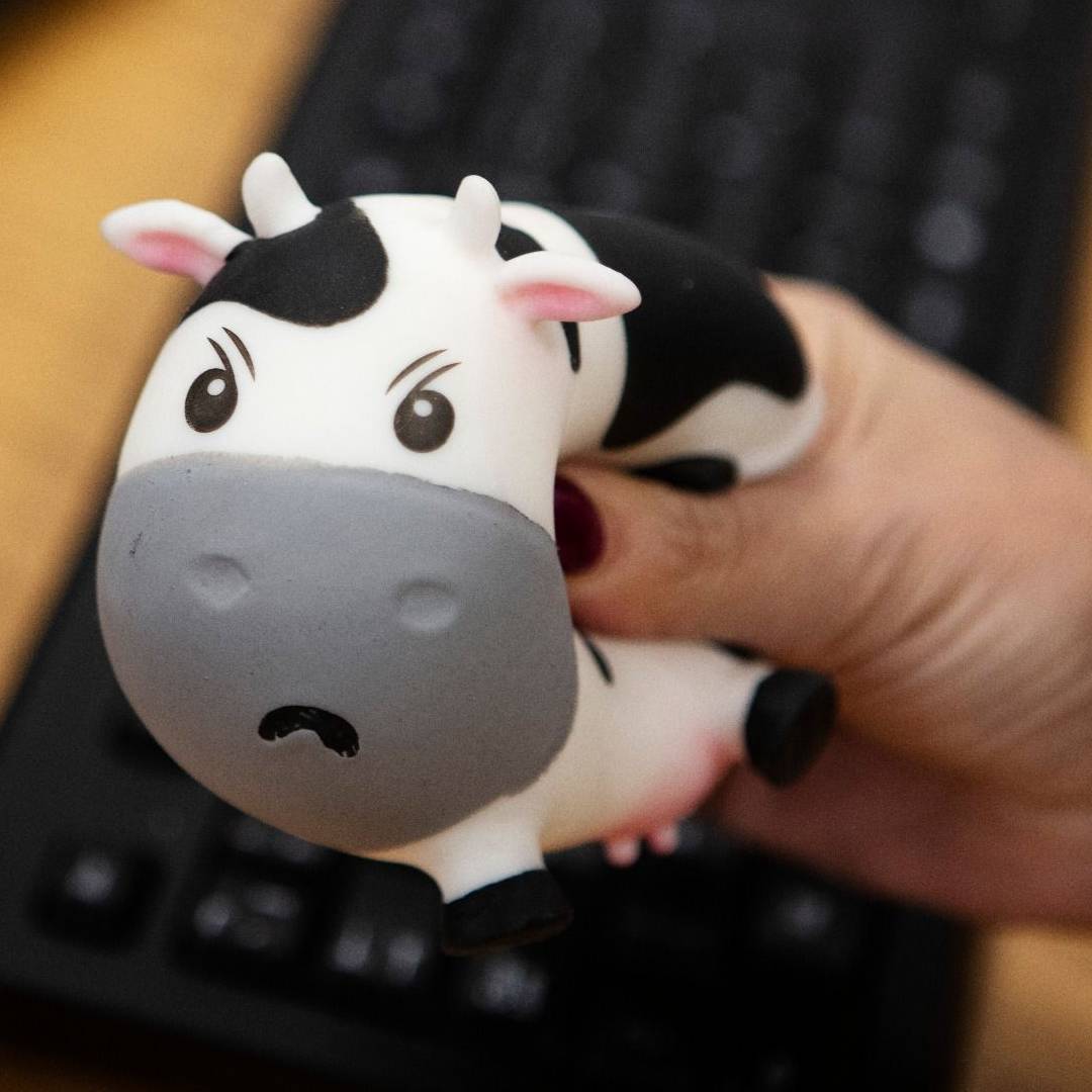 Moody Cow Stress Toy