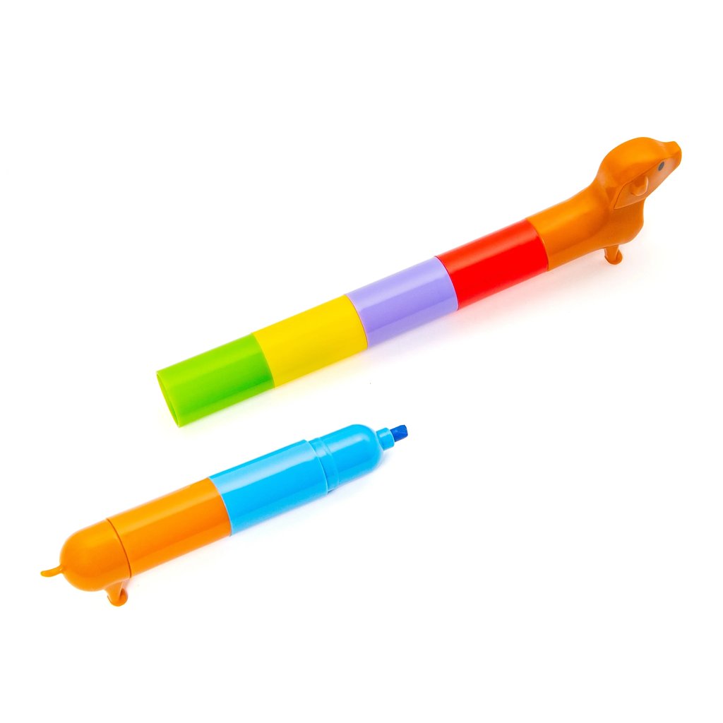 Regenbogen-Dackel-Textmarker
