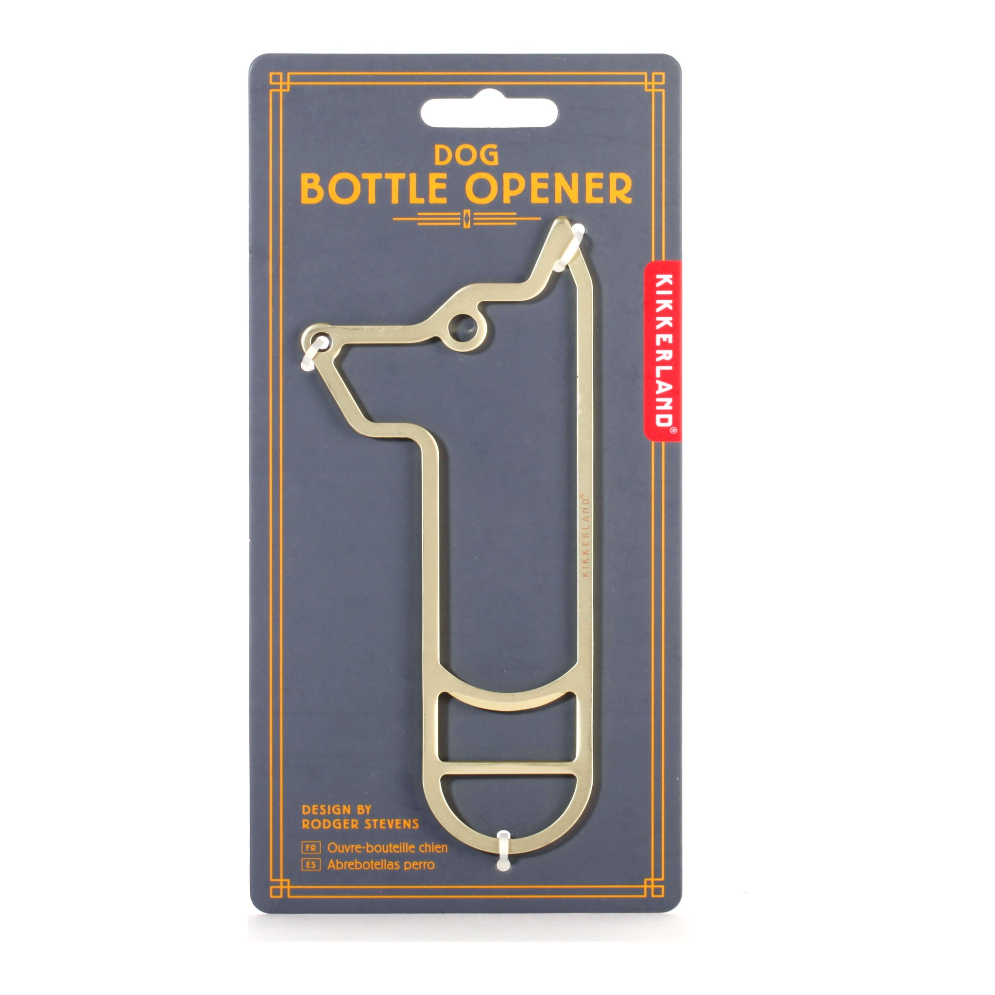 Hunde-Flaschenöffner auf der Karte «Dog Bottle Opener» von Kikkerland