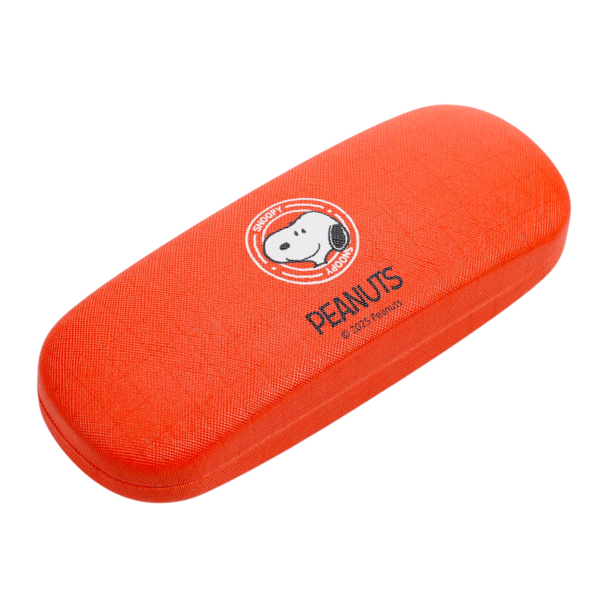 Rotes Etui mit Peanuts-Logo