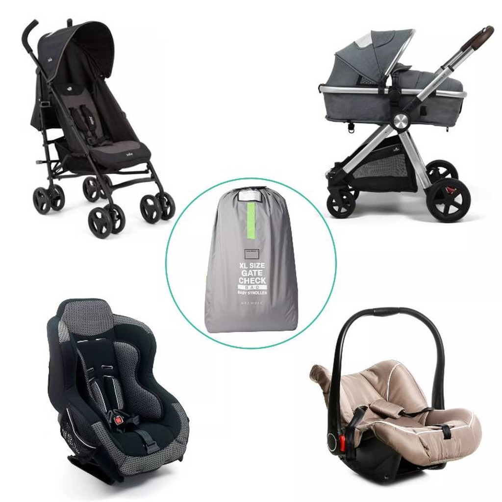 Flugzeug-Reisetasche für Kinderwagen und Babyschale