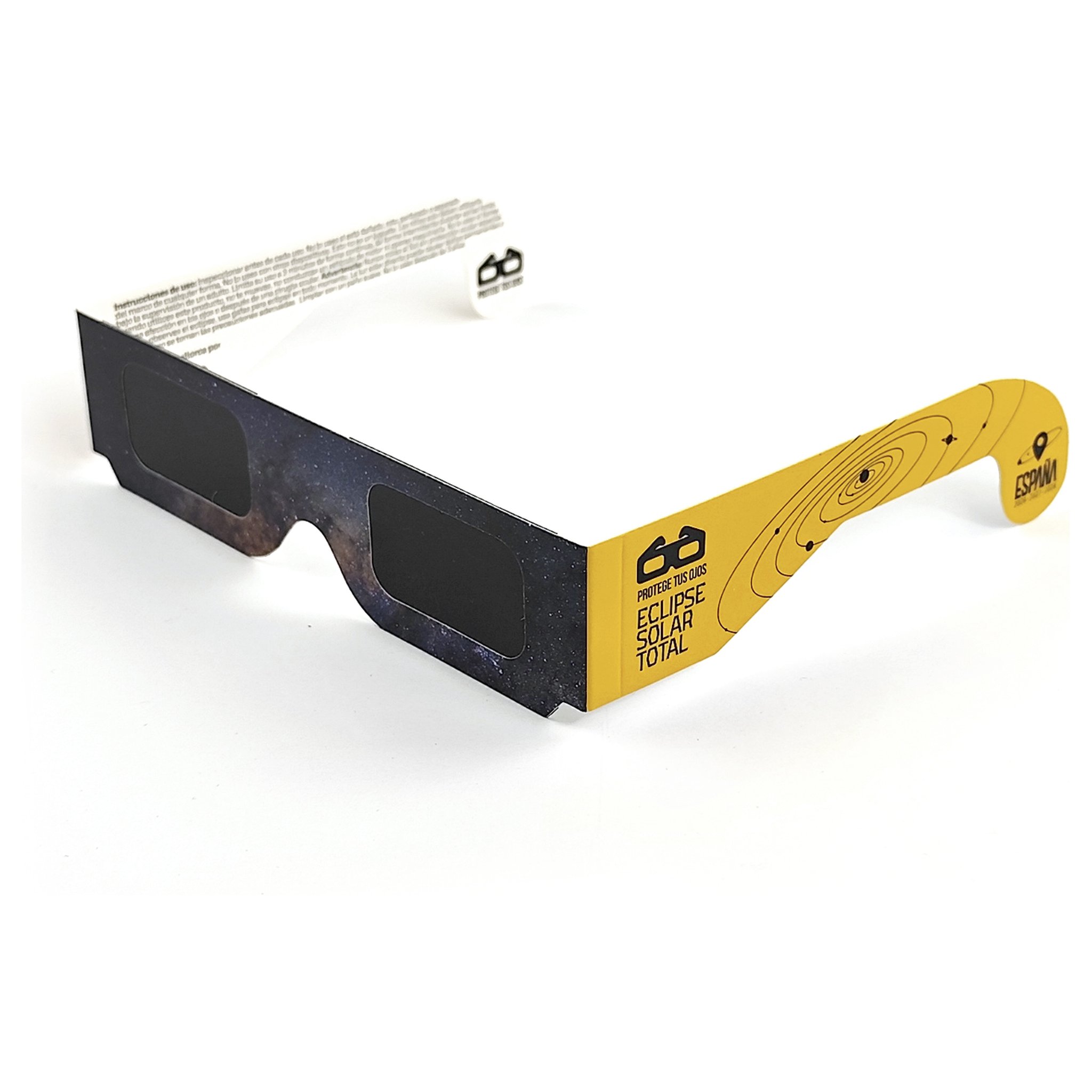 Astromo Sonnenfinsternisbrille Cosmos mit Galaxie-Design – ISO 12312-2 zertifiziert für die Sonnenfinsternis 12.08.2026