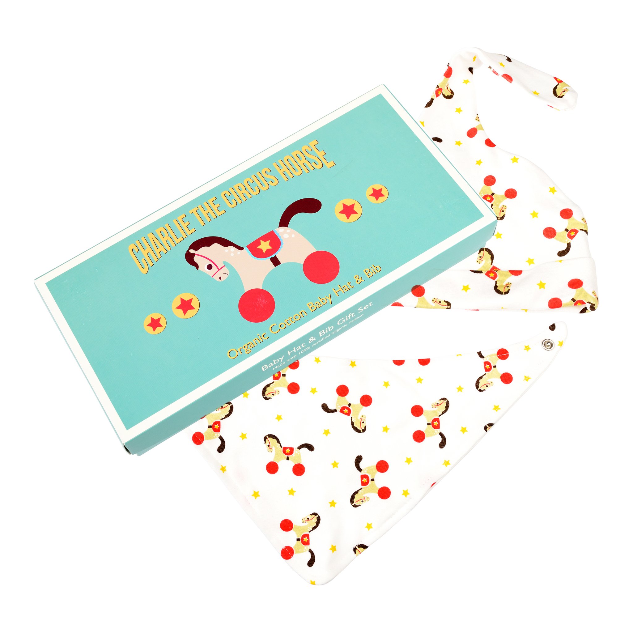 Set bébé Charlie à côté du coffret turquoise