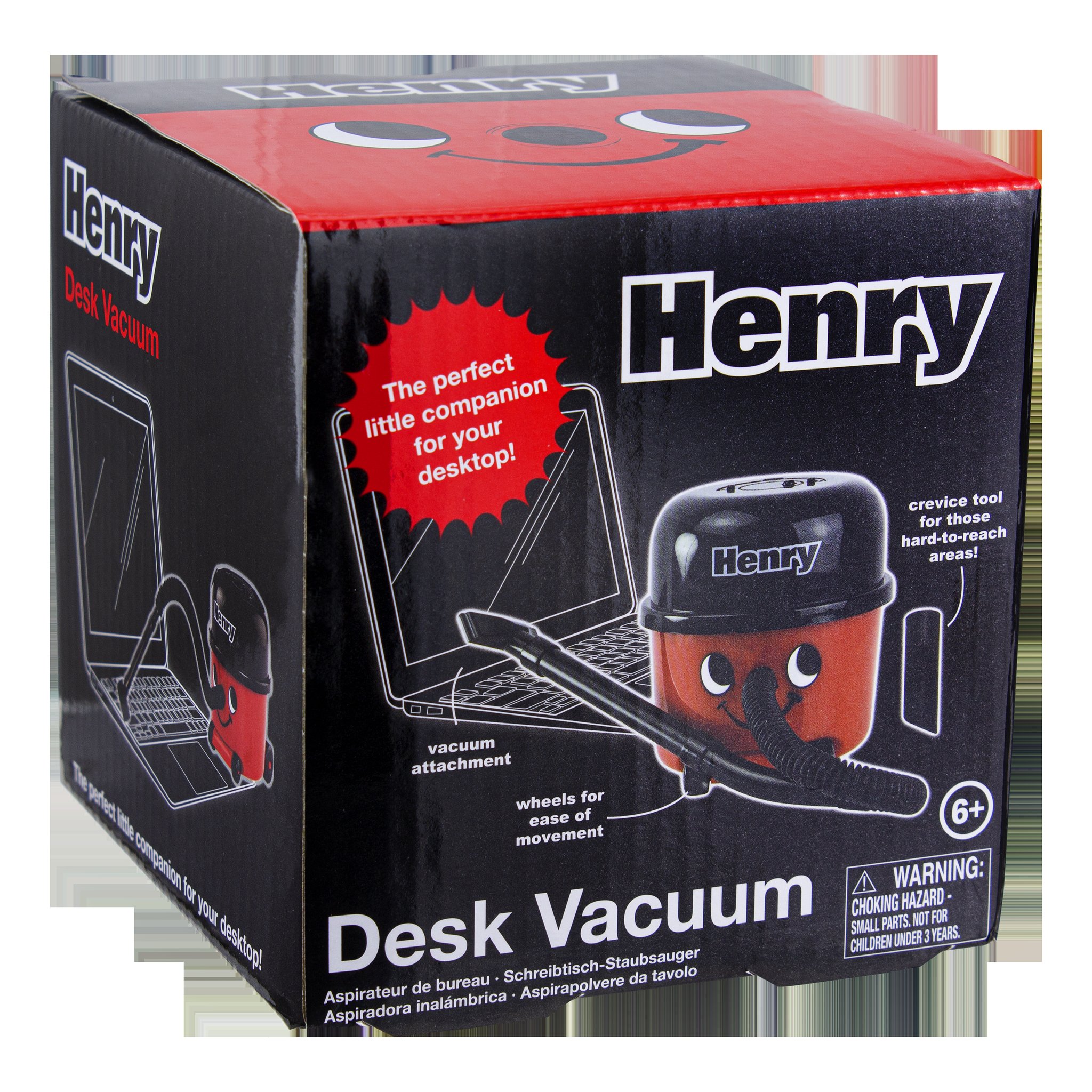 Aspirateur de bureau Henry de Paladone – vue arrière