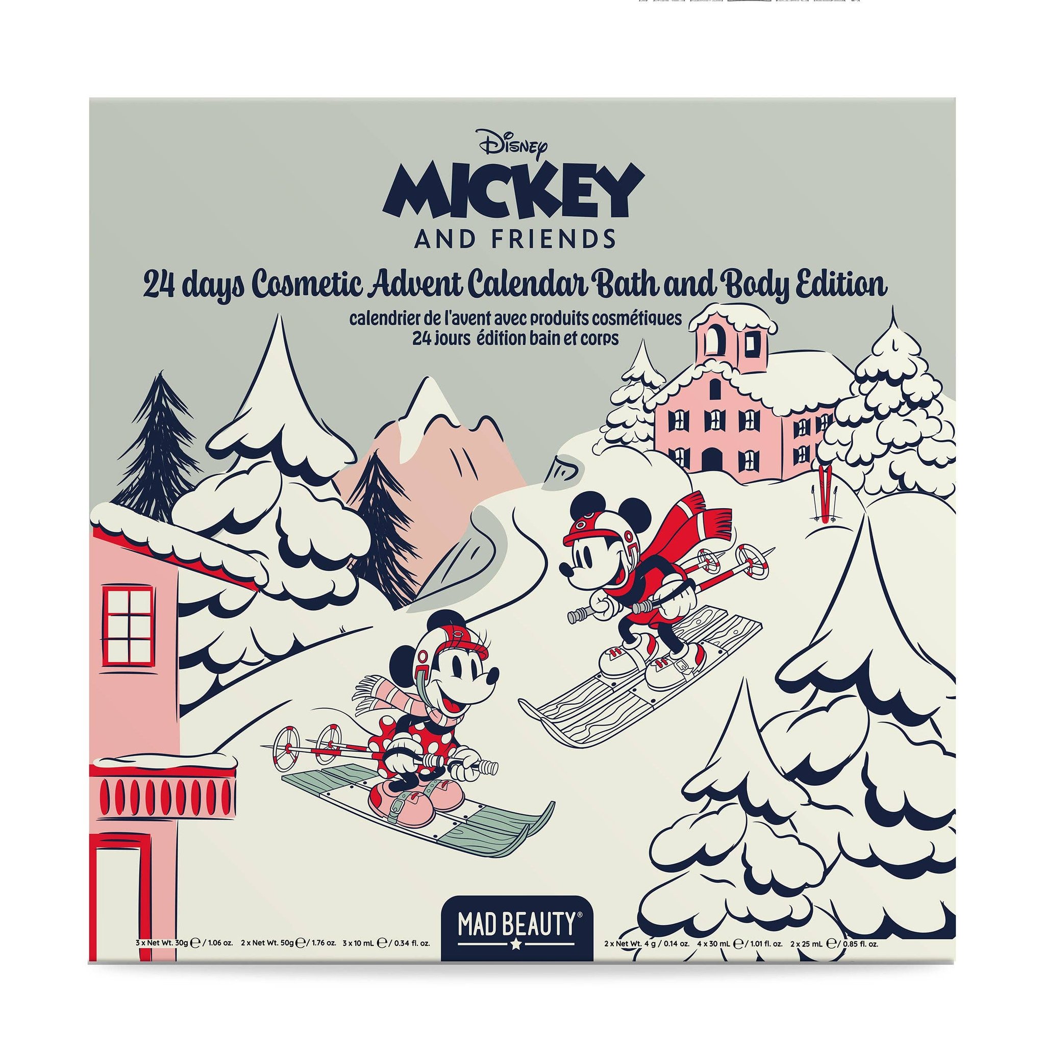 Calendario dell'Avvento Mickey Mouse edizione Ski – scatola del calendario, fronte