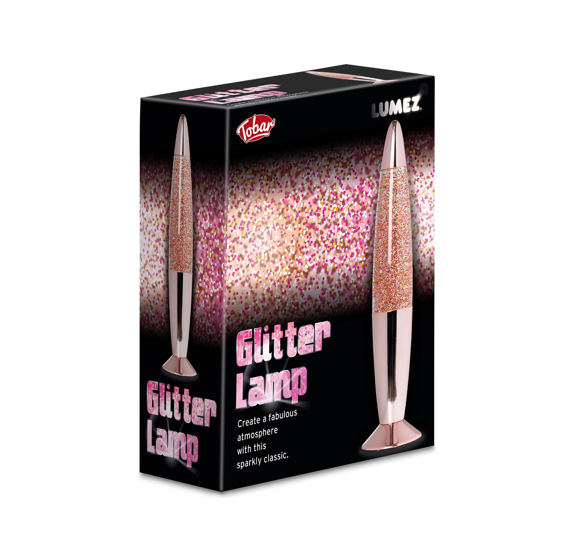 Lampe à lave Lumez à paillettes de Tobar – emballage