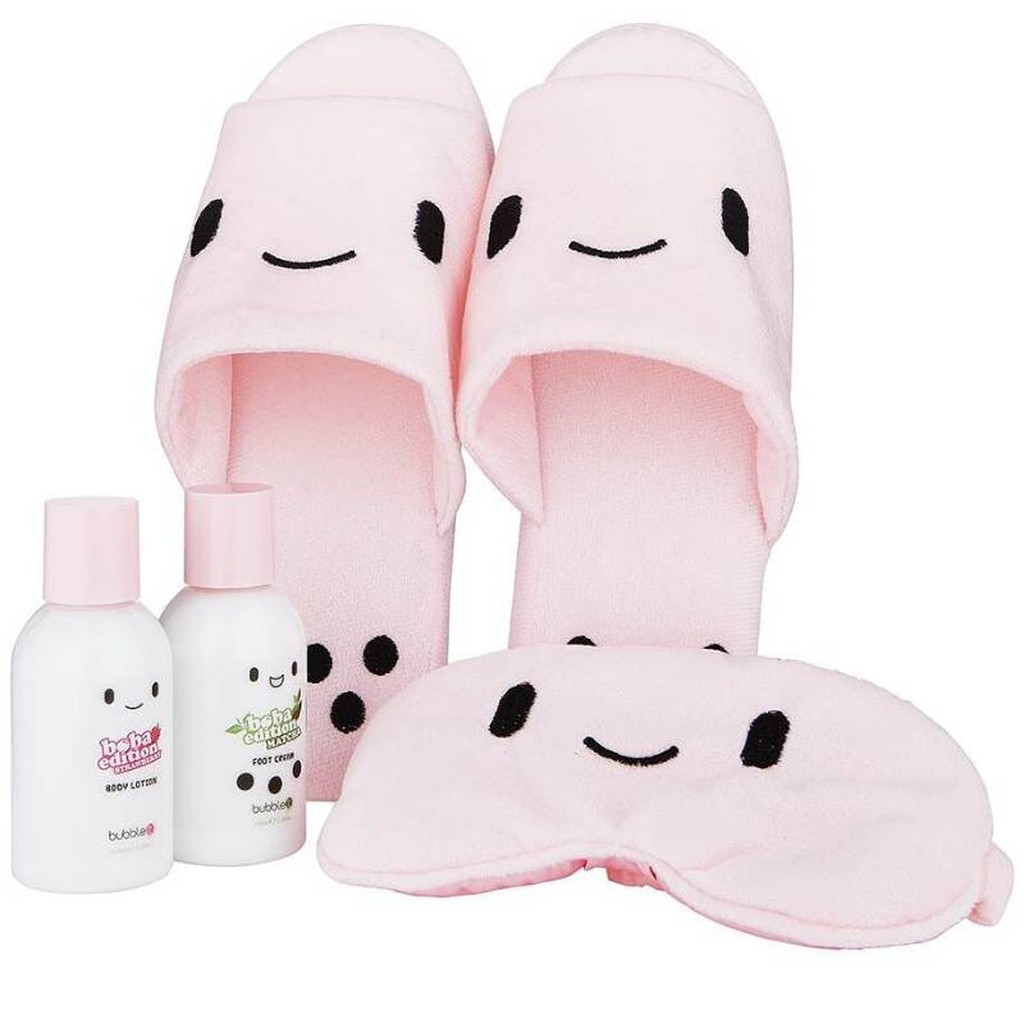 Boba Tea Slipper & Lotion-Geschenkset