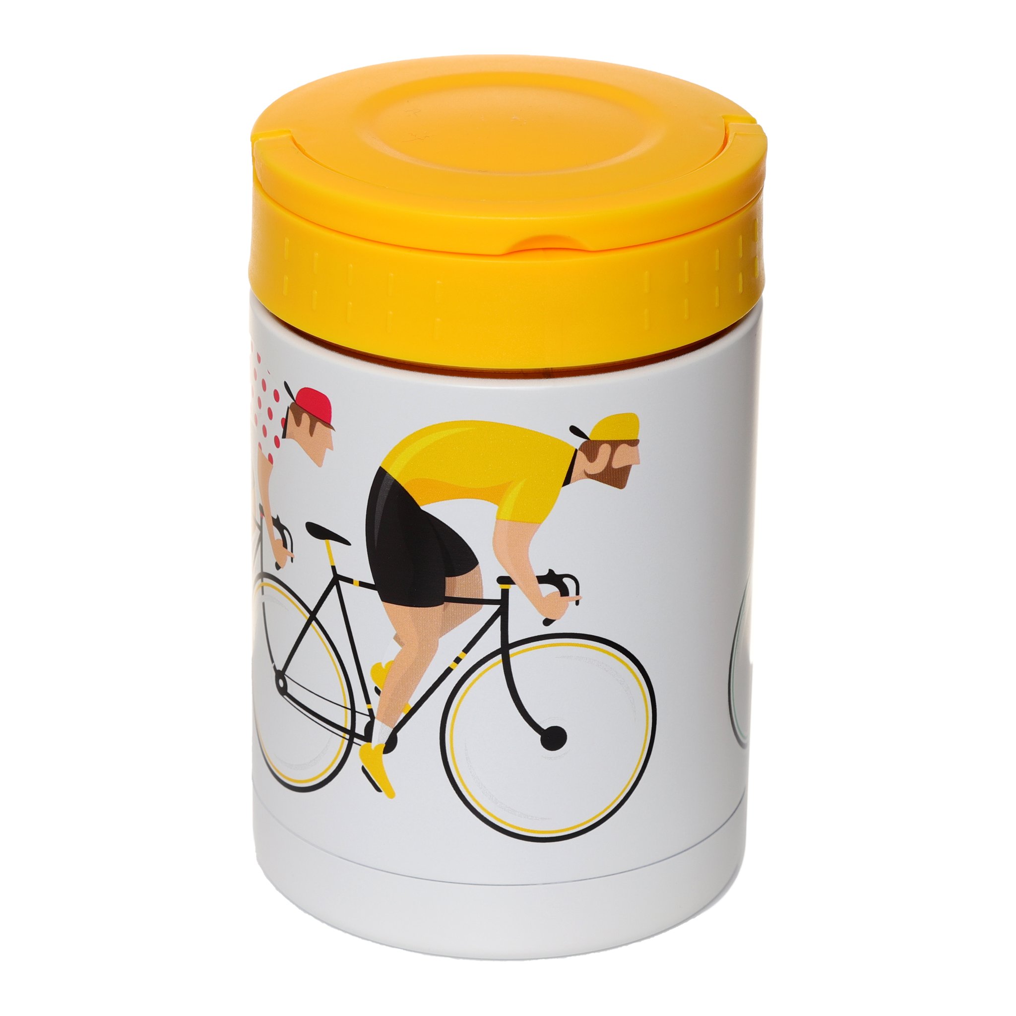 Recipient isotherme ferme, couvercle jaune