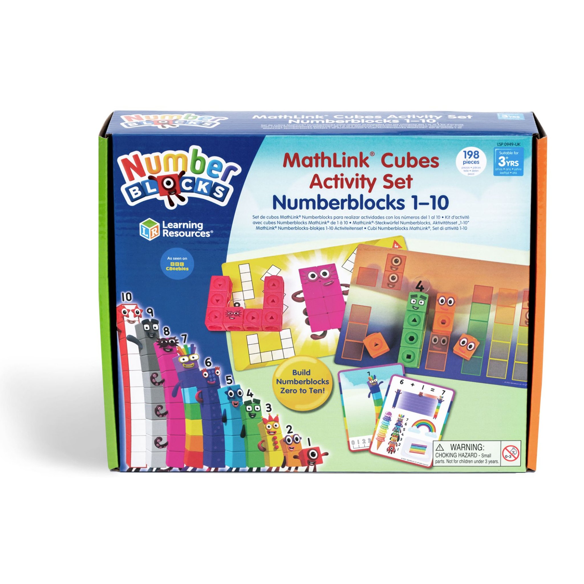 MathLink Cubes Numberblocks 1-10 Aktivitätsset – Verpackung Vorderseite