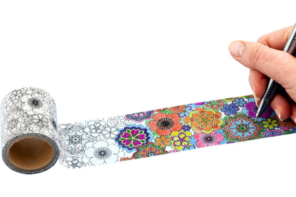 Washi Tape zum Ausmalen
