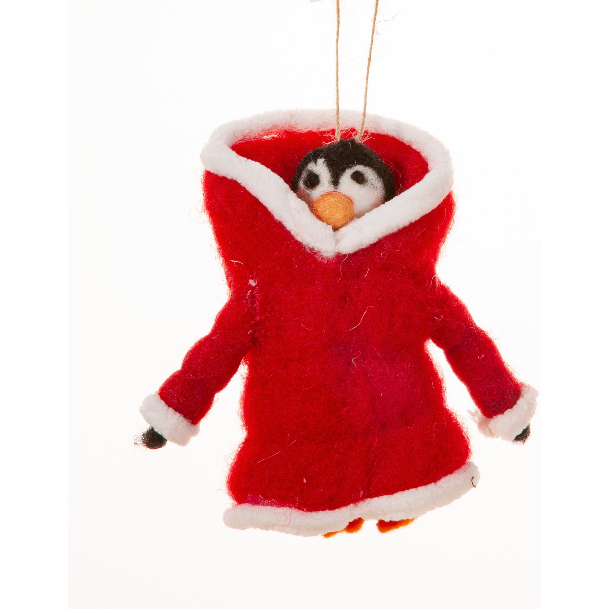 Boule de Noël en Feutre Pingouin
