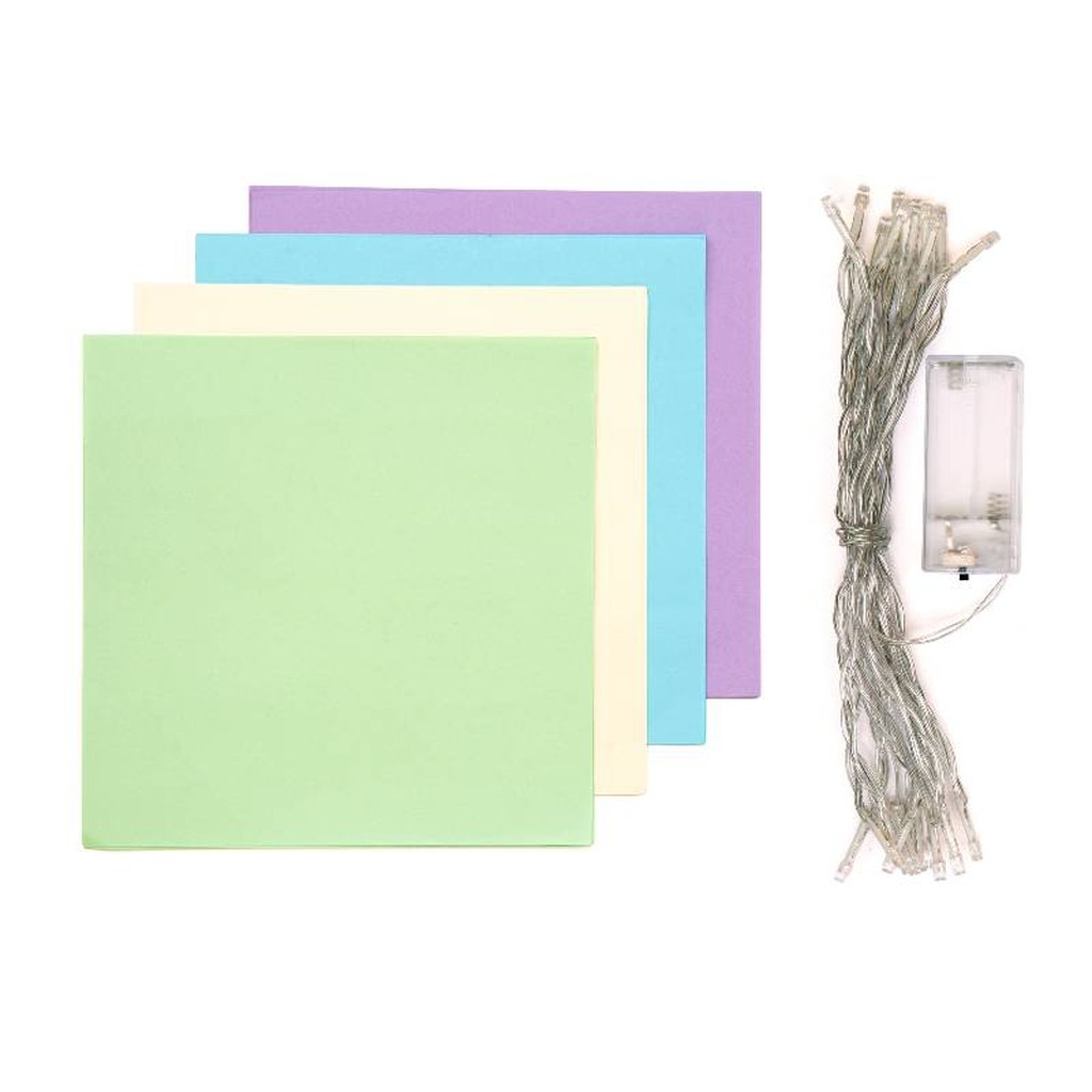 Catena di luci origami fai da te