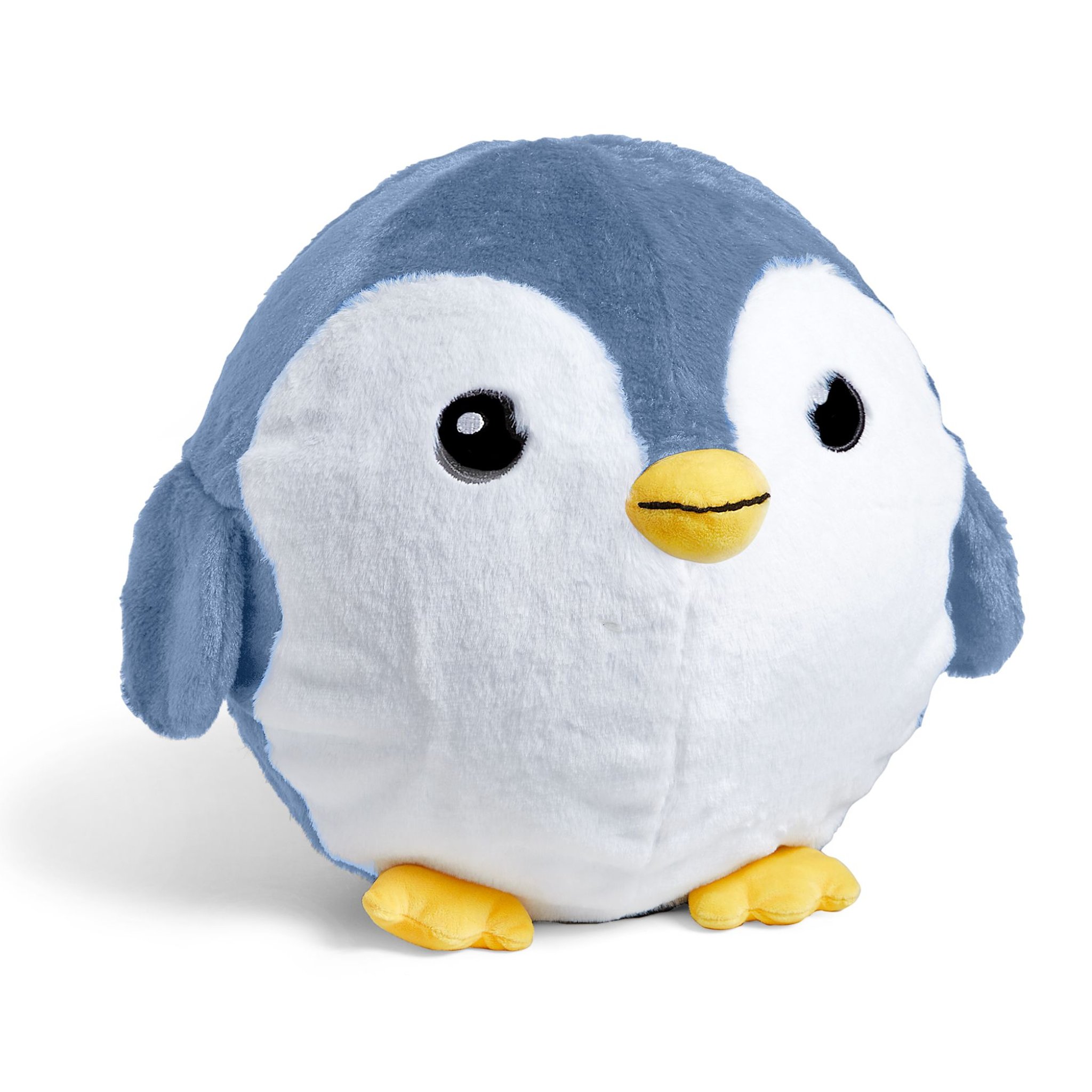 Yoga-Ball-Buddy Pinguin BubblePlush – Plüsch-Pinguin Tully von vorne