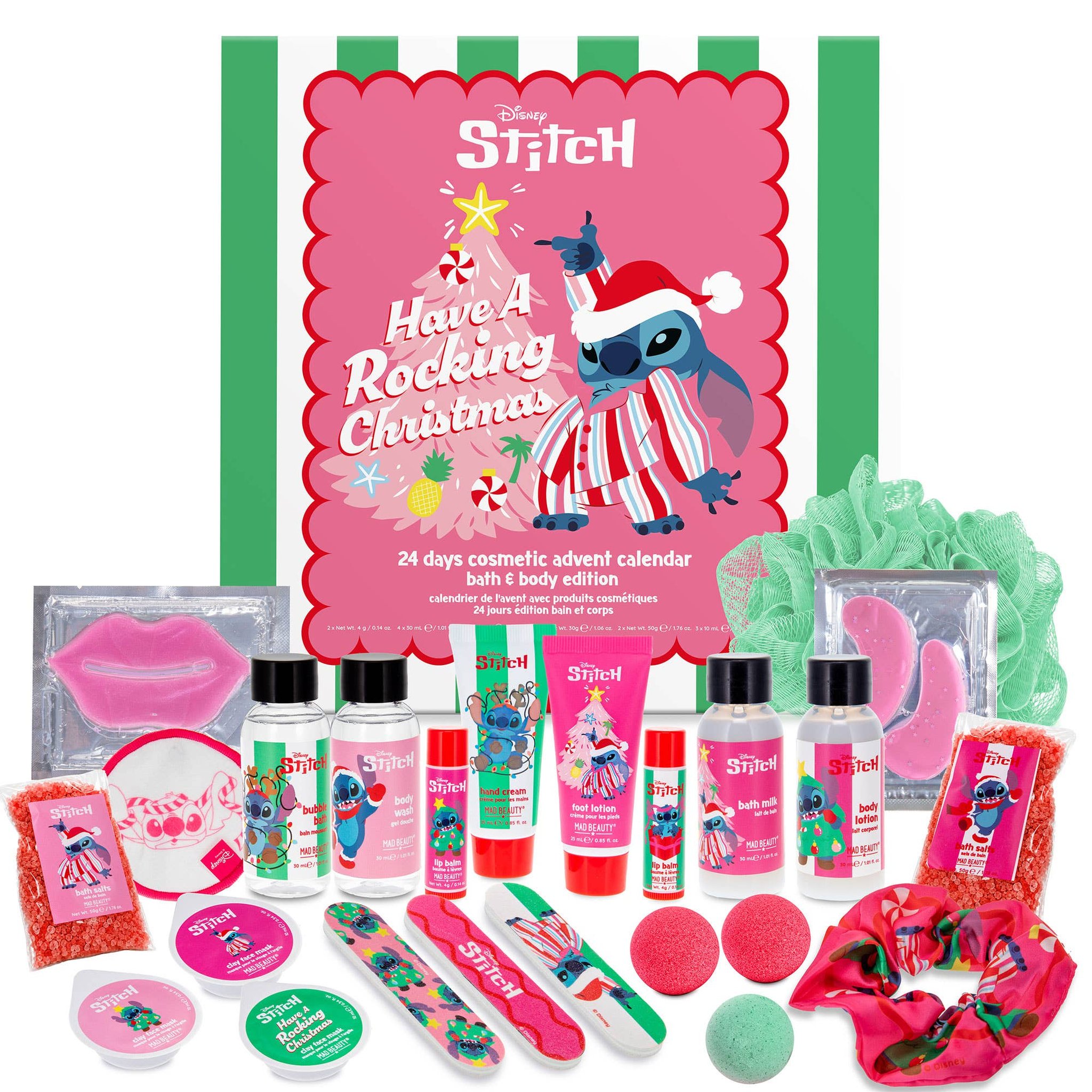 Calendrier de l'Avent Stitch Rocking Christmas – calendrier avec les 24 produits