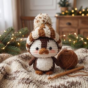 Kit de crochet pingouin