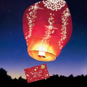 Lettre au Père Noël Volante – Lanterne Céleste